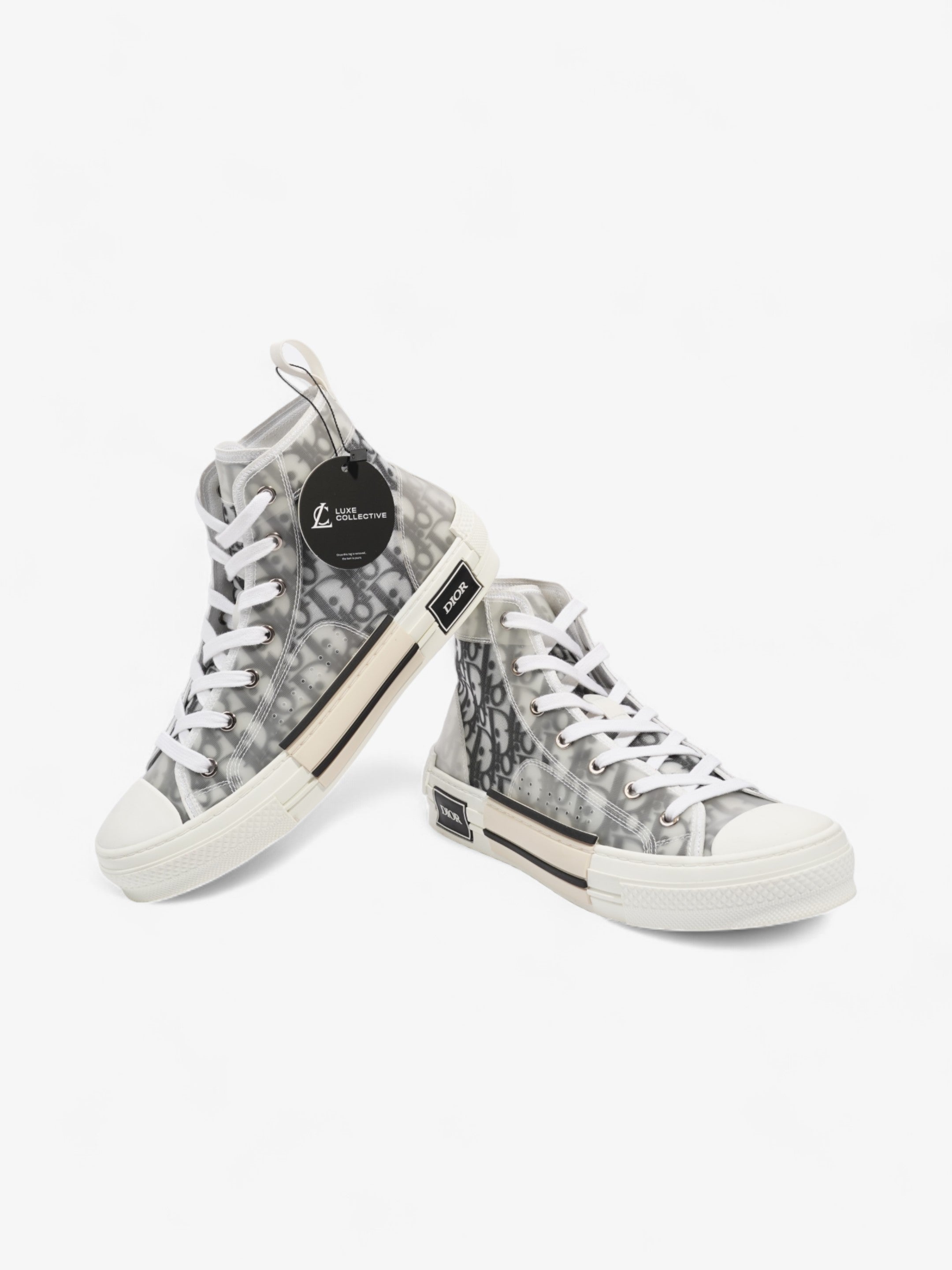 Christian Dior B23 High Top Black Oblique Canvas EU 40 UK 7