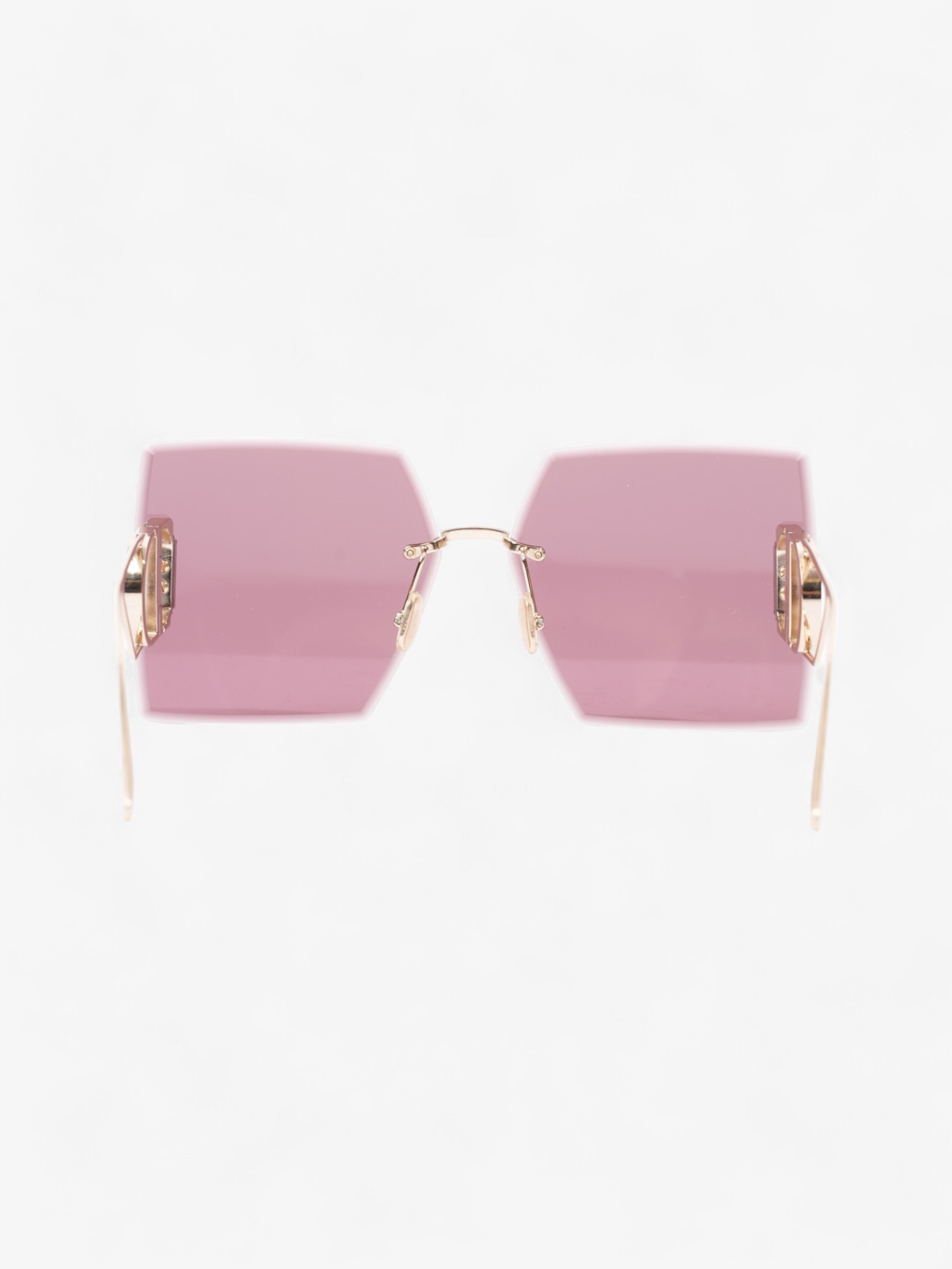 Christian Dior 30Montaigne Sunglasses Light Gold / Gradient Purple Acetate 135mm