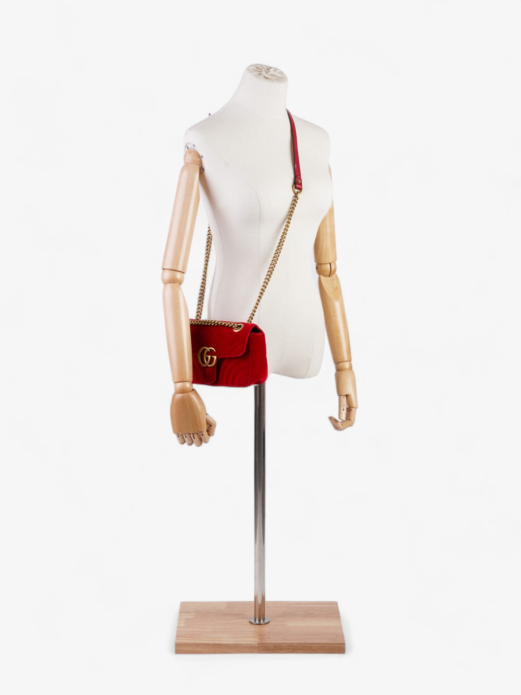 Gucci GG Marmont Red Velvet Mini