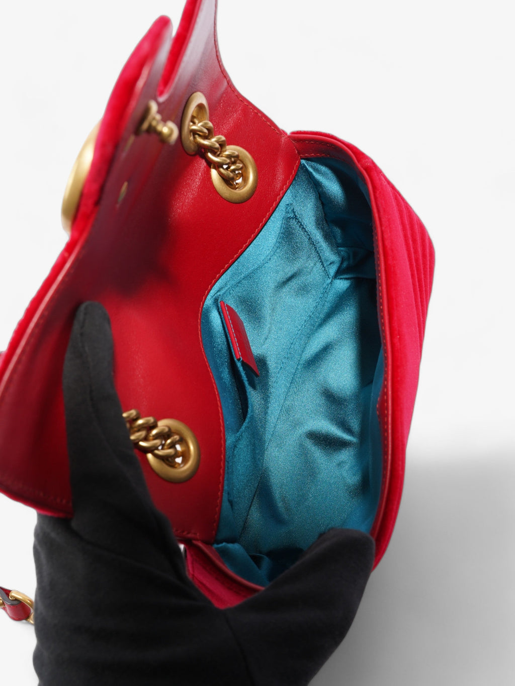 Gucci GG Marmont Red Velvet Mini