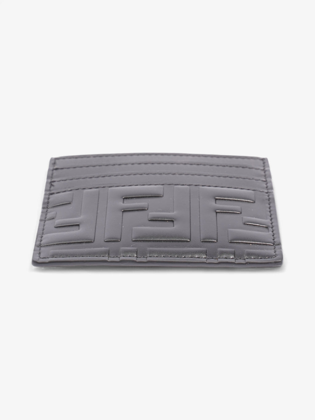 Fendi FF holder Black Leather