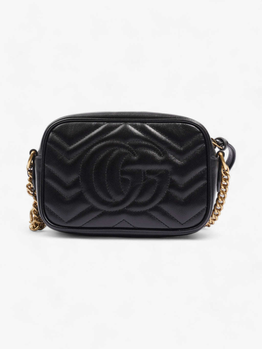 Gucci GG Marmont Black Matelasse Leather Mini