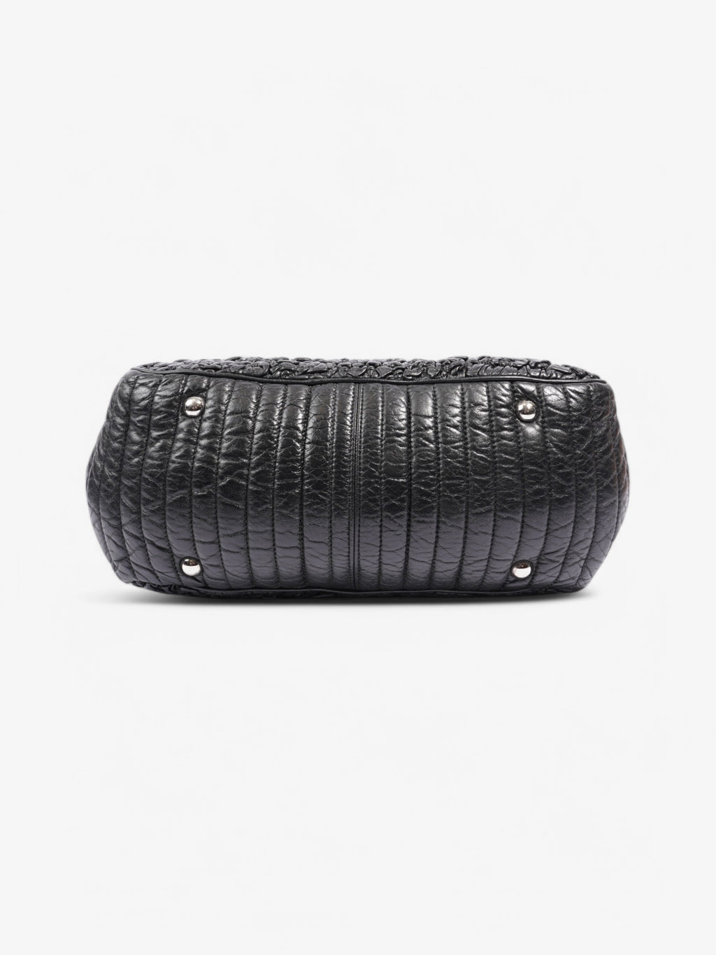 Chanel Astrakhan Shopping Bag Black Lambskin Leather