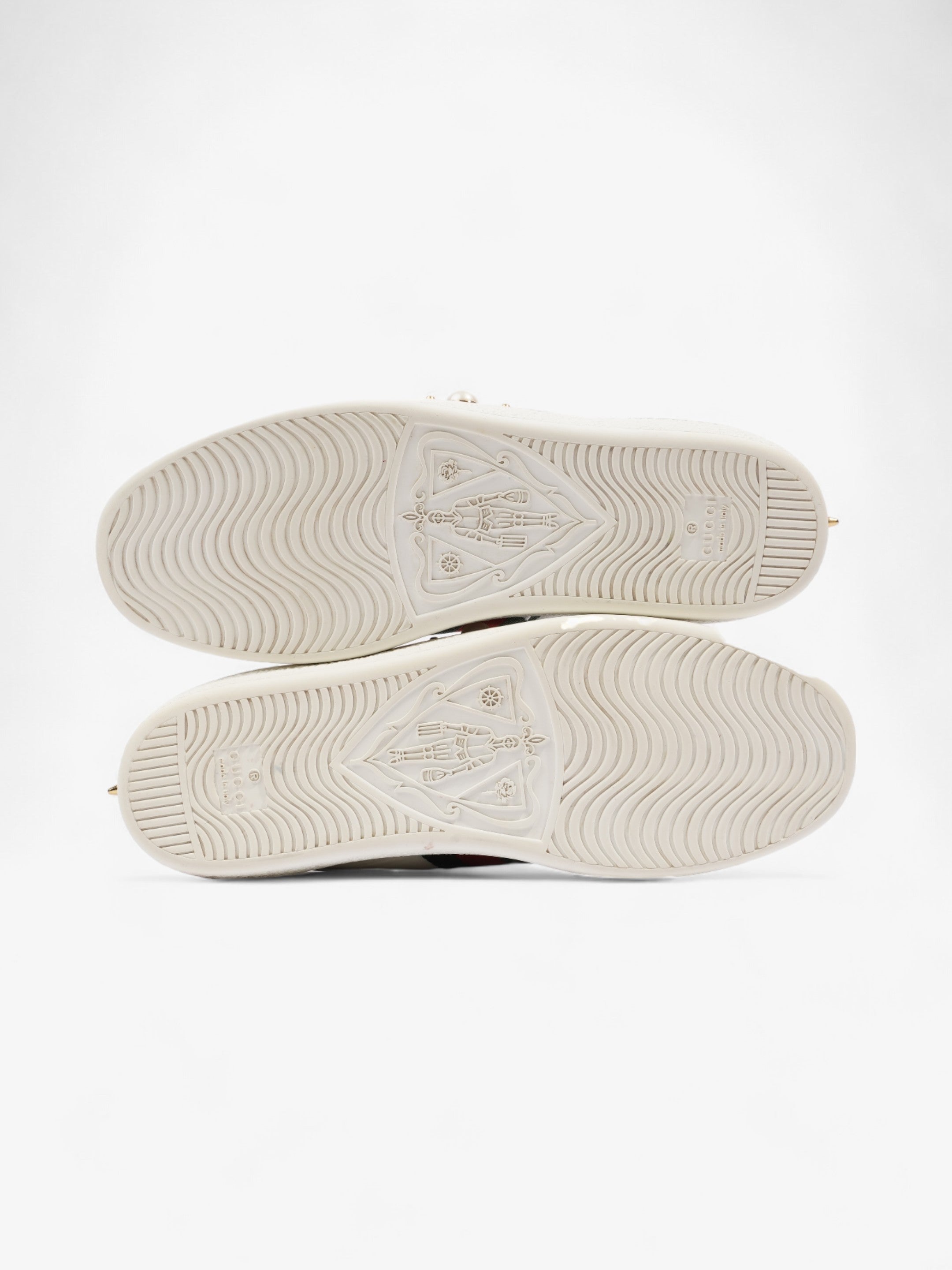 Gucci Ace Studded Sneakers White / Green / Red Leather EU 38 UK 5