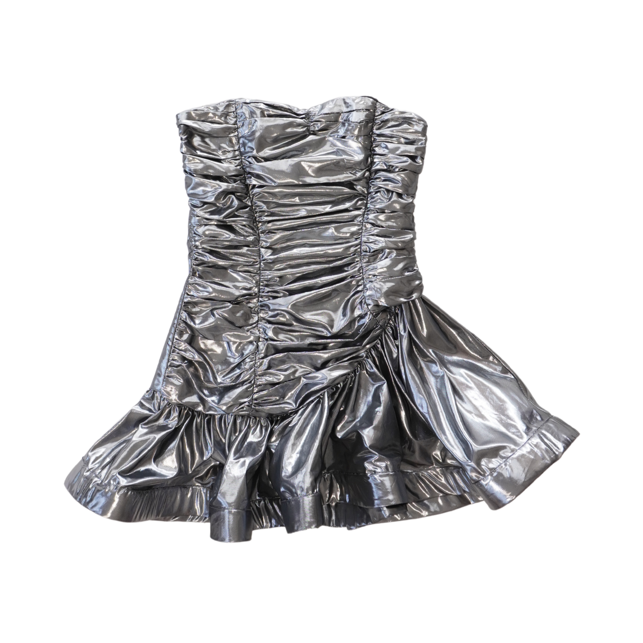The Attico Metallic Mini Dress - Women's 40