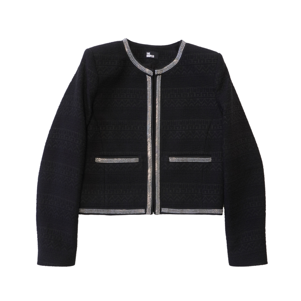The Kooples Chain Trim Jacket - Women's 38