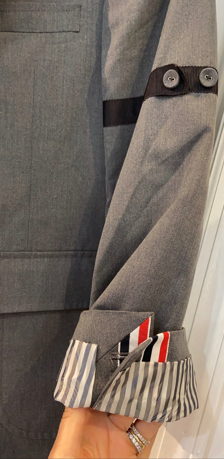 THOM BROWNE ARMBAND SINGLE BREASTED MEN'S BLAZER