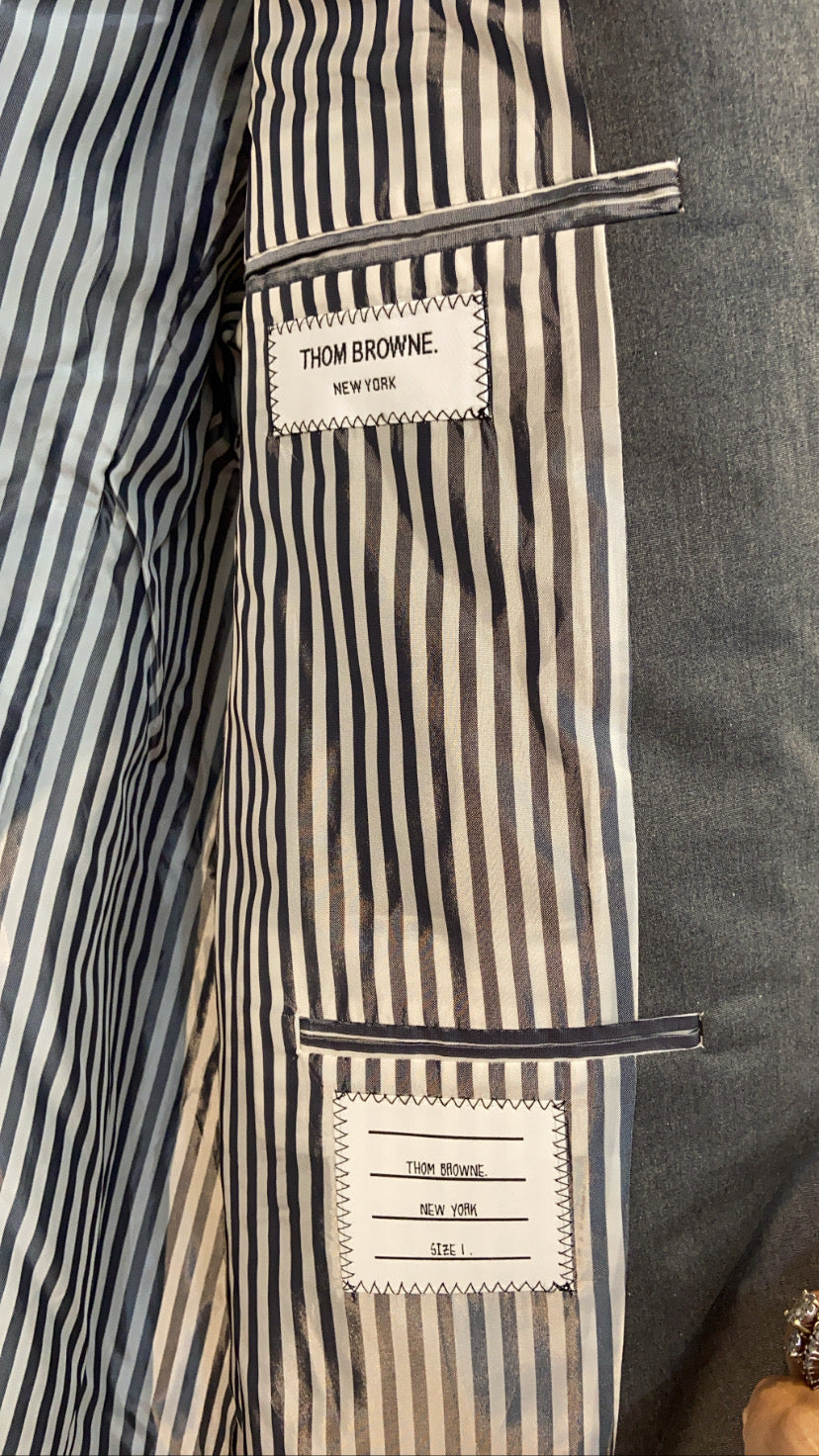 THOM BROWNE ARMBAND SINGLE BREASTED MEN'S BLAZER