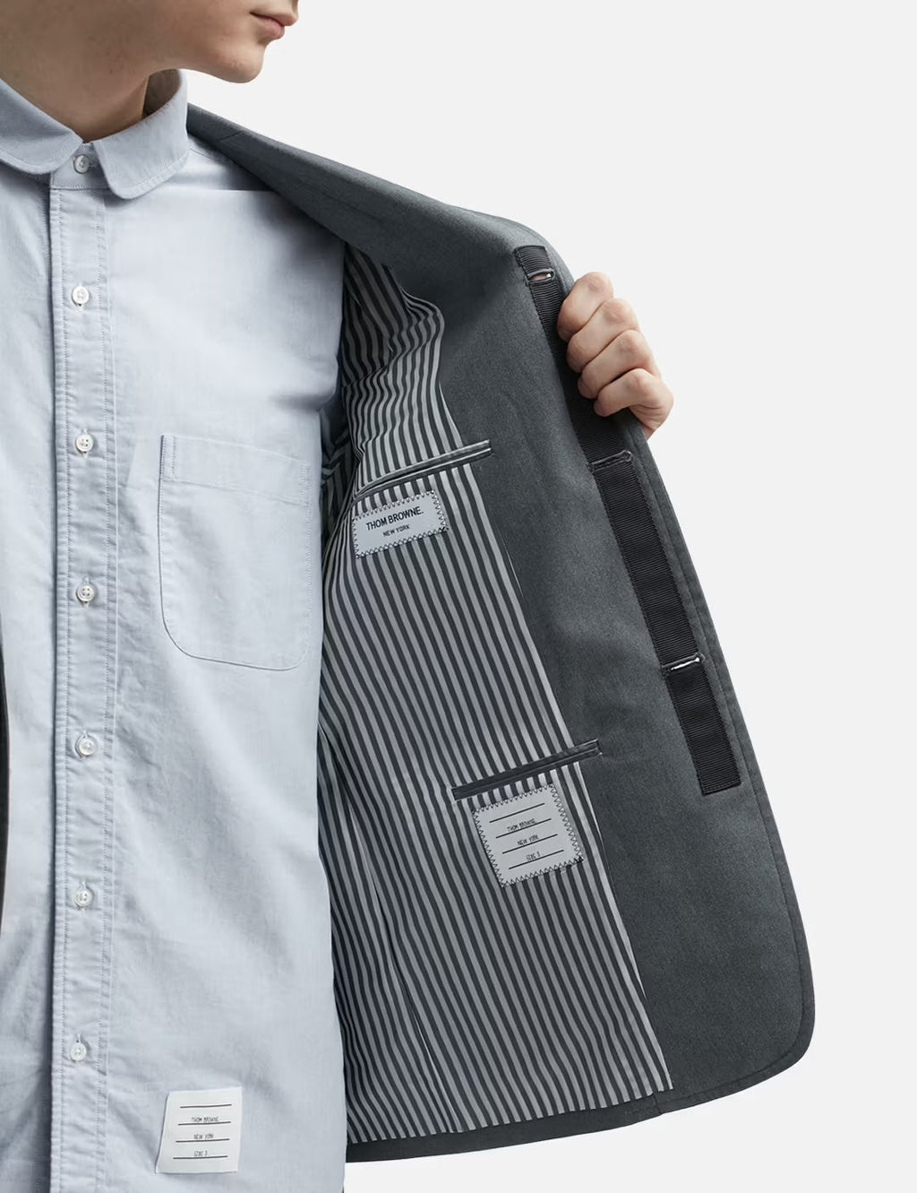 THOM BROWNE ARMBAND SINGLE BREASTED MEN'S BLAZER