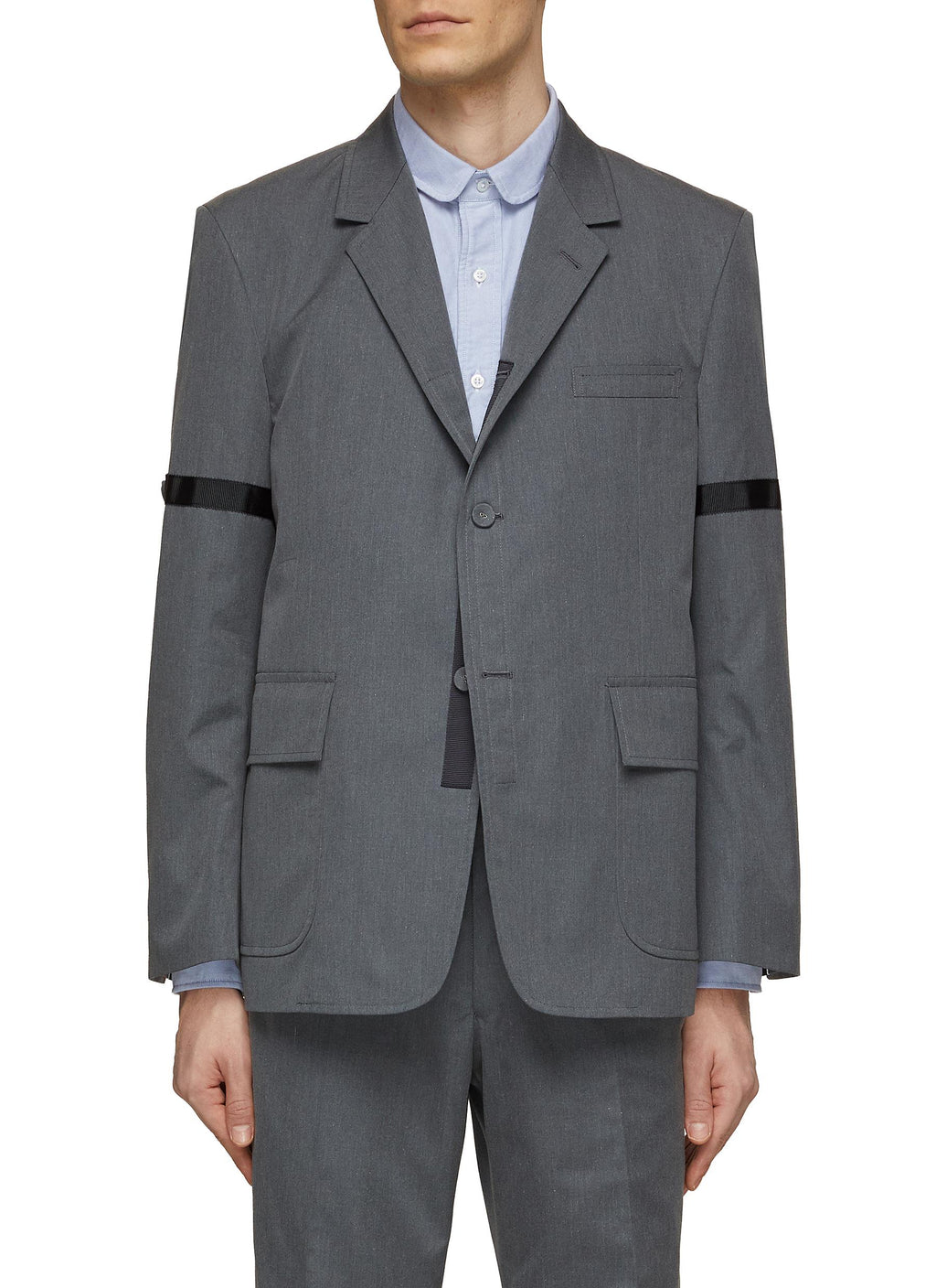 THOM BROWNE ARMBAND SINGLE BREASTED MEN'S BLAZER