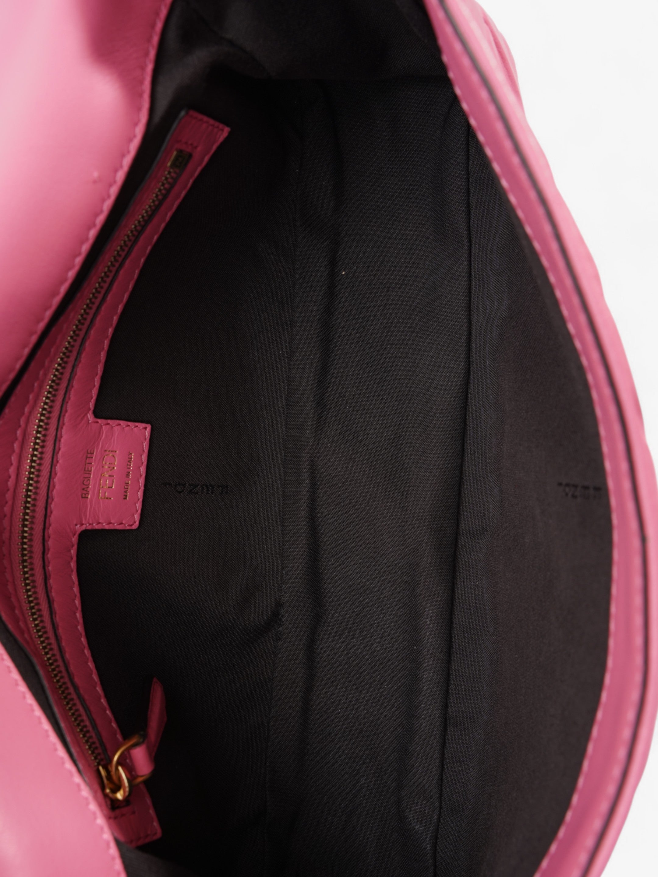Fendi Baguette Fluorescent Pink Nappa Leather