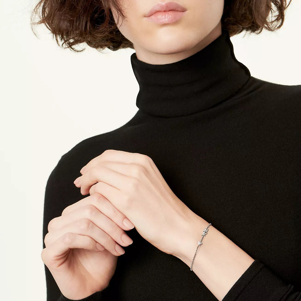 TIFFANY & CO. GRAFFITI ARROW STATION SILVER BRACELET
