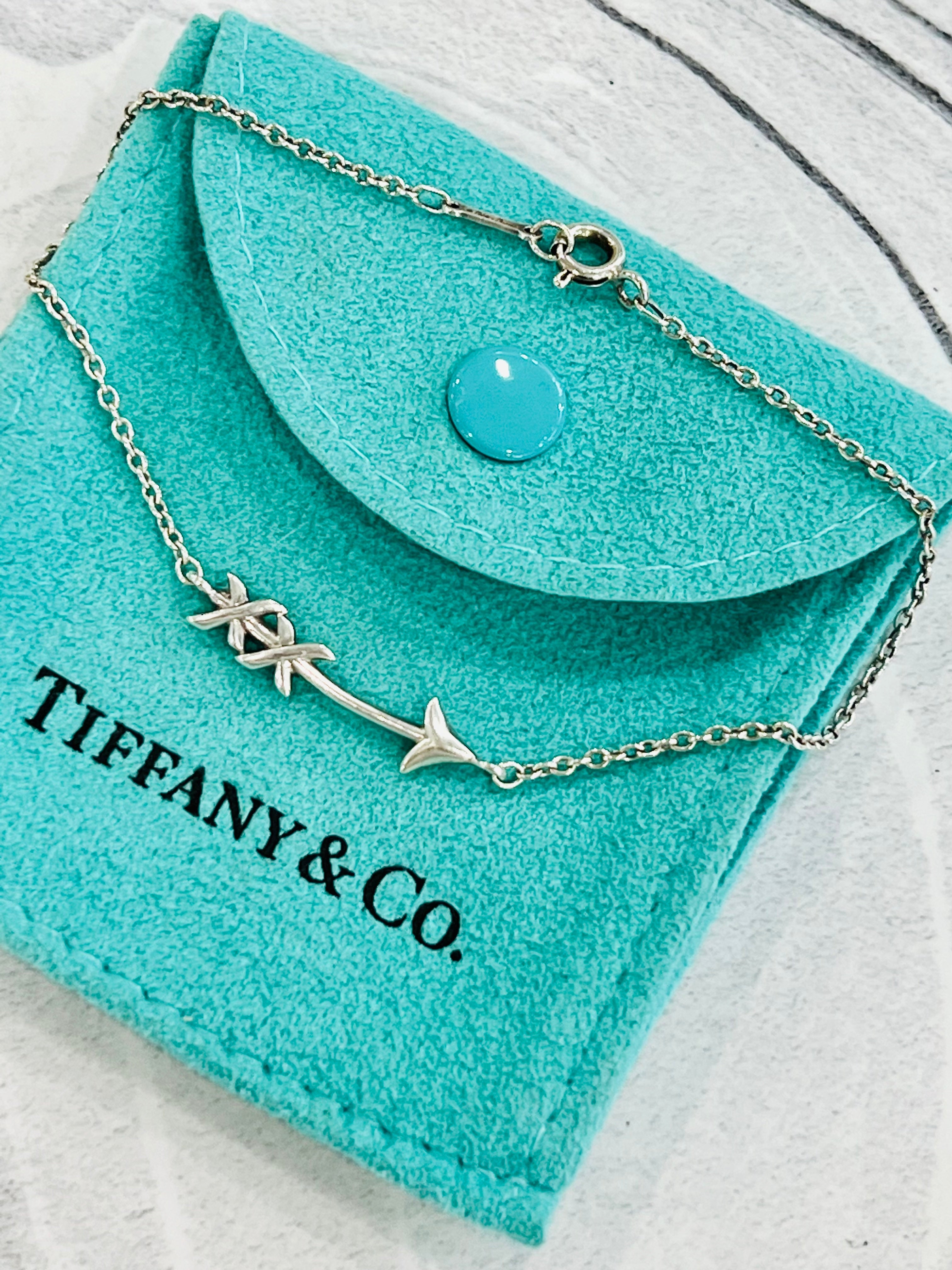 TIFFANY & CO. GRAFFITI ARROW STATION SILVER BRACELET