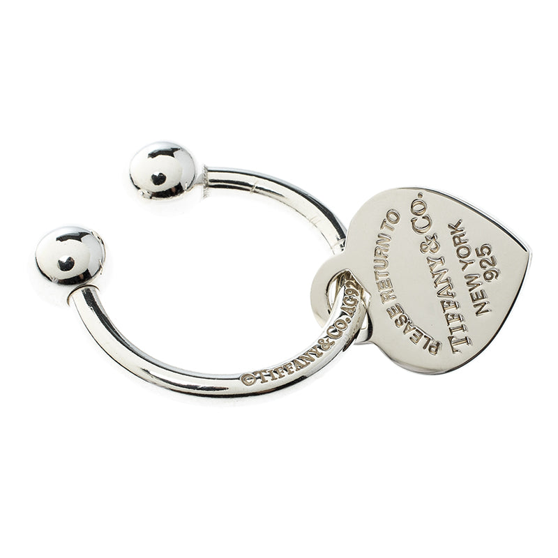 TIFFANY & CO. STERLING 925 RTT TAG LARGE KEY RING