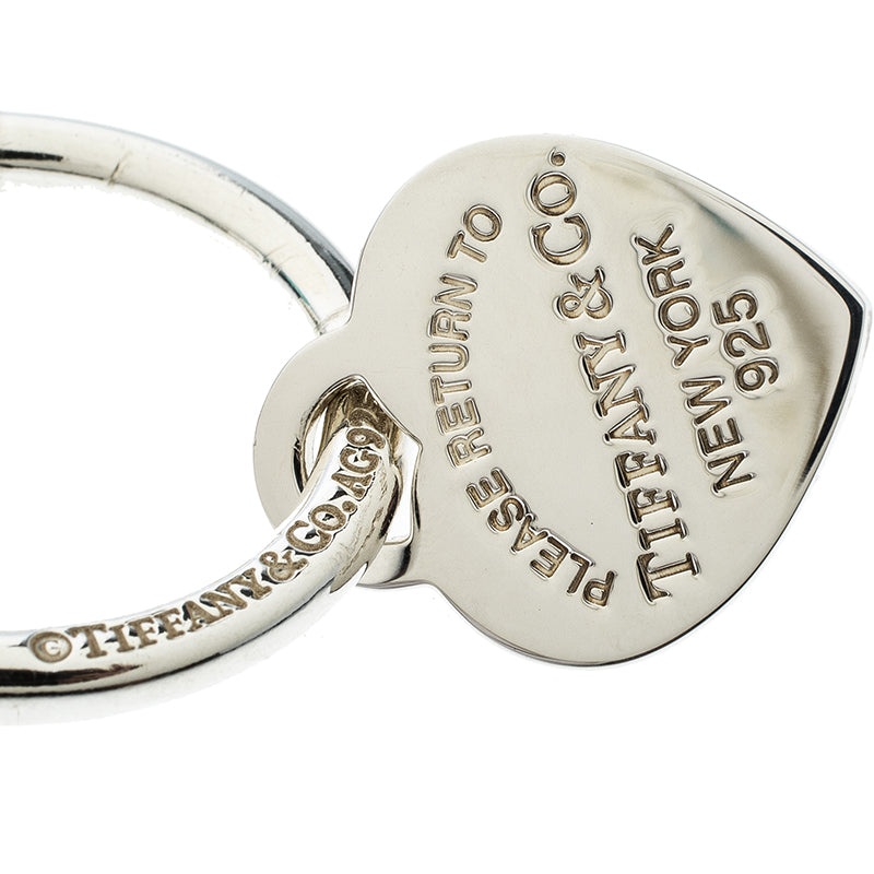 TIFFANY & CO. STERLING 925 RTT TAG LARGE KEY RING
