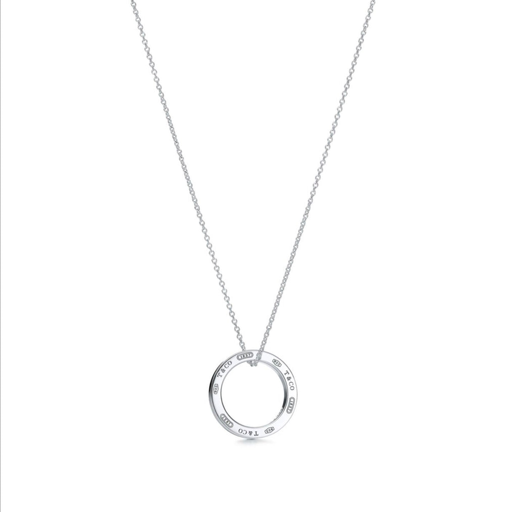 TIFFANY & CO. STERLING SILVER 1837® CIRCLE PENDANT NECKLACE