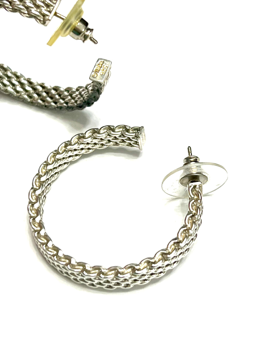 TIFFANY & CO. STERLING SILVER SOMERSET HOOP EARRINGS