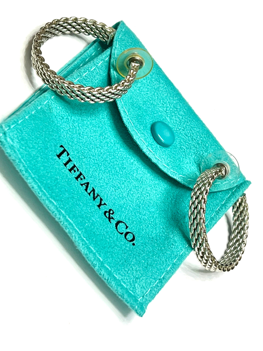 TIFFANY & CO. STERLING SILVER SOMERSET HOOP EARRINGS
