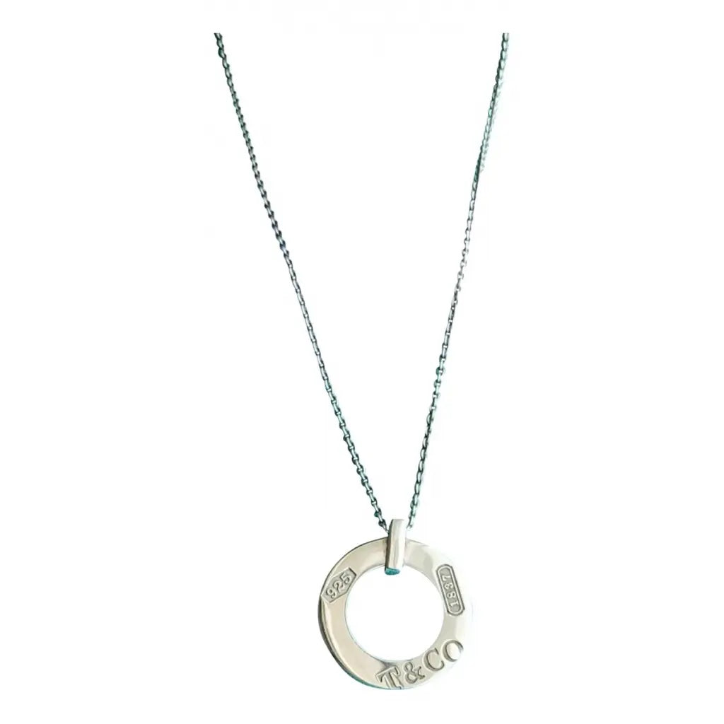 TIFFANY & CO. 1837 OPEN CIRCLE PENDENT STERLING SILVER NECKLACE