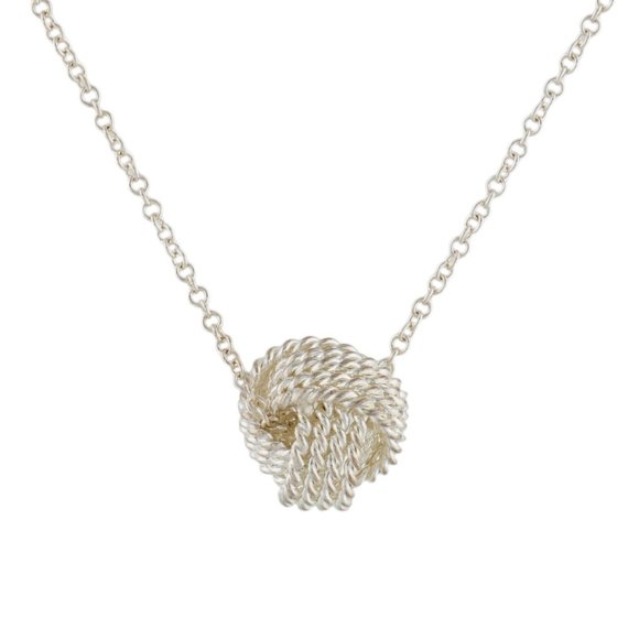 TIFFANY & CO. STERLING SILVER KNOT PENDANT