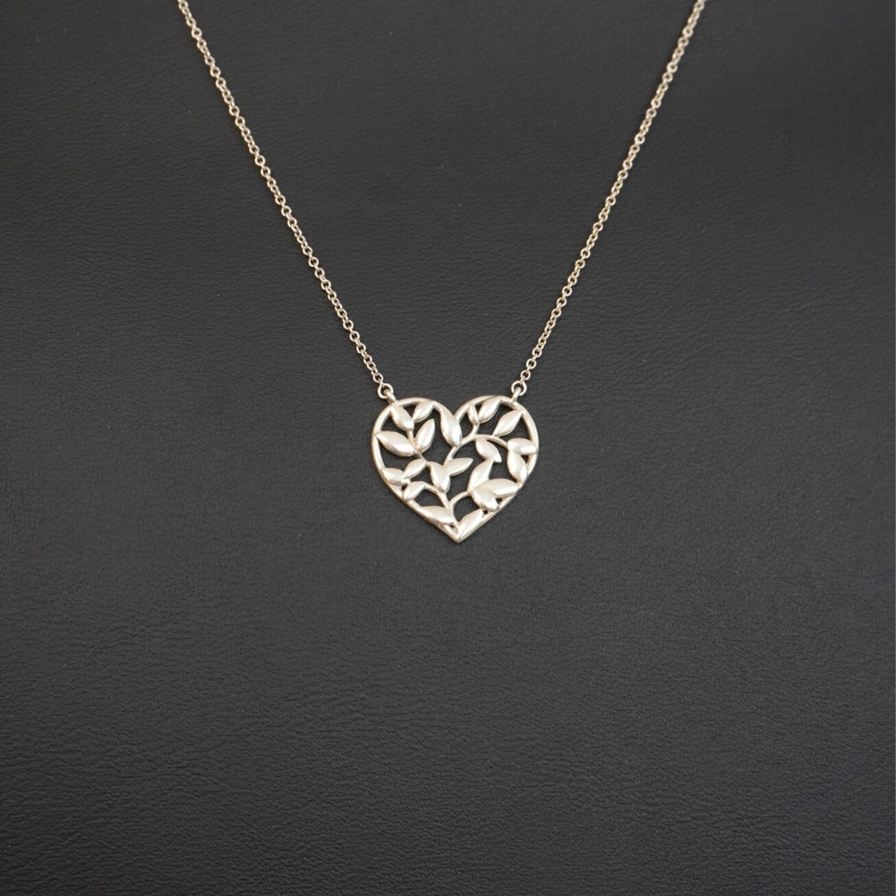 Tiffany & Co. 'Olive Leaf Heart' Necklace