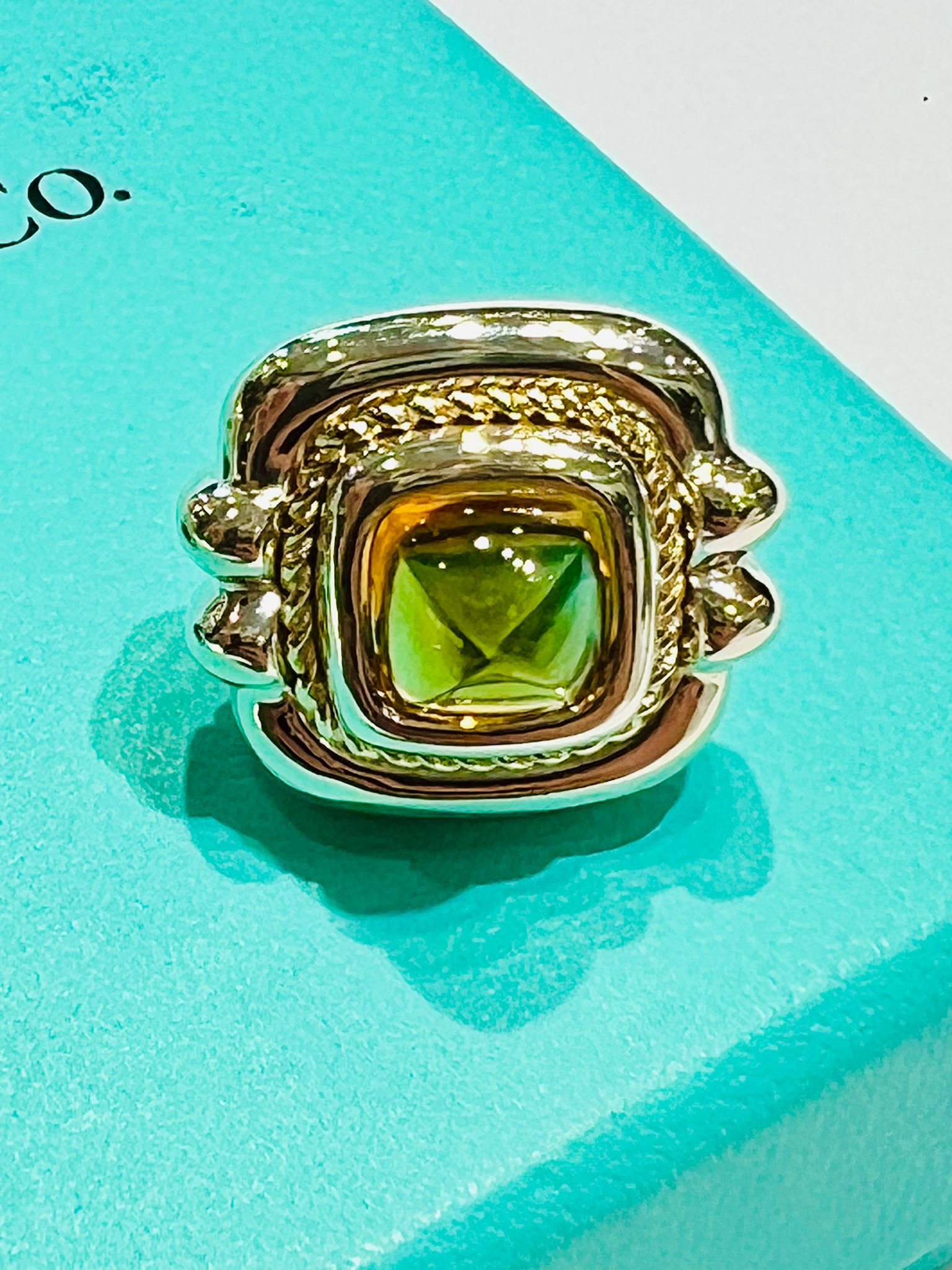 TIFFANY & CO. CITRINE CLIP ON EARRINGS
