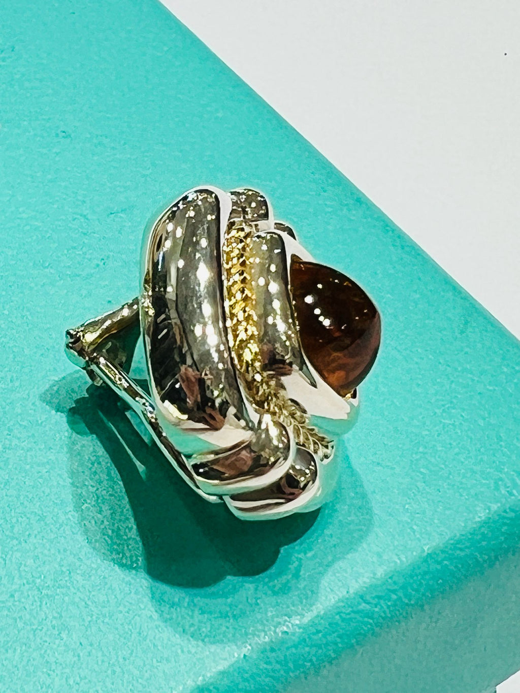TIFFANY & CO. CITRINE CLIP ON EARRINGS