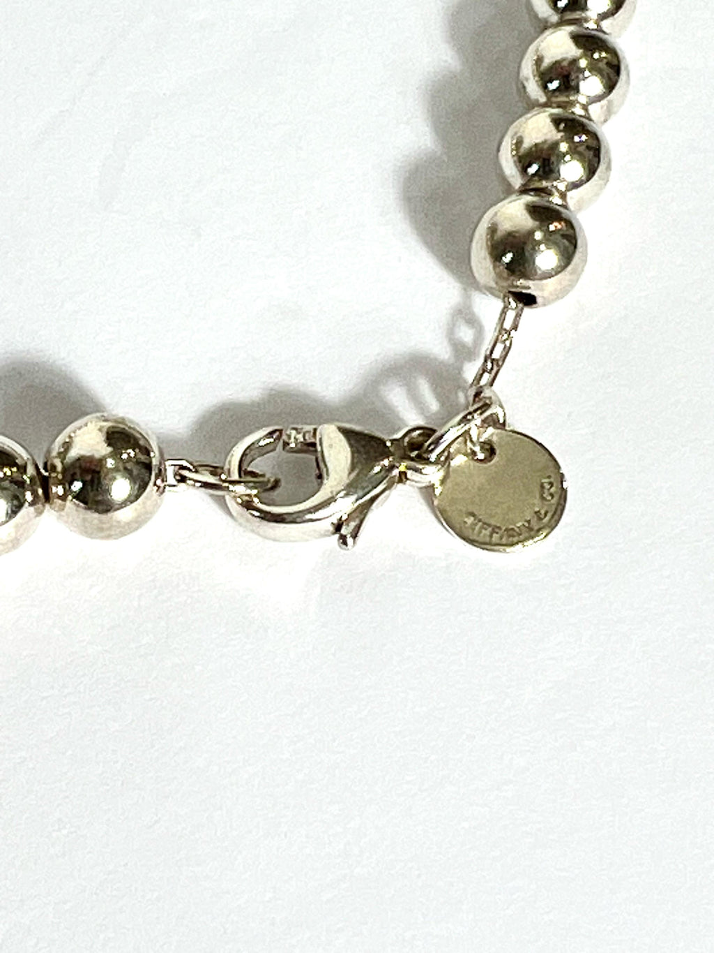 TIFFANY & CO. STERLING SILVER HARDWARE GRADUATED BALL NECKLACE