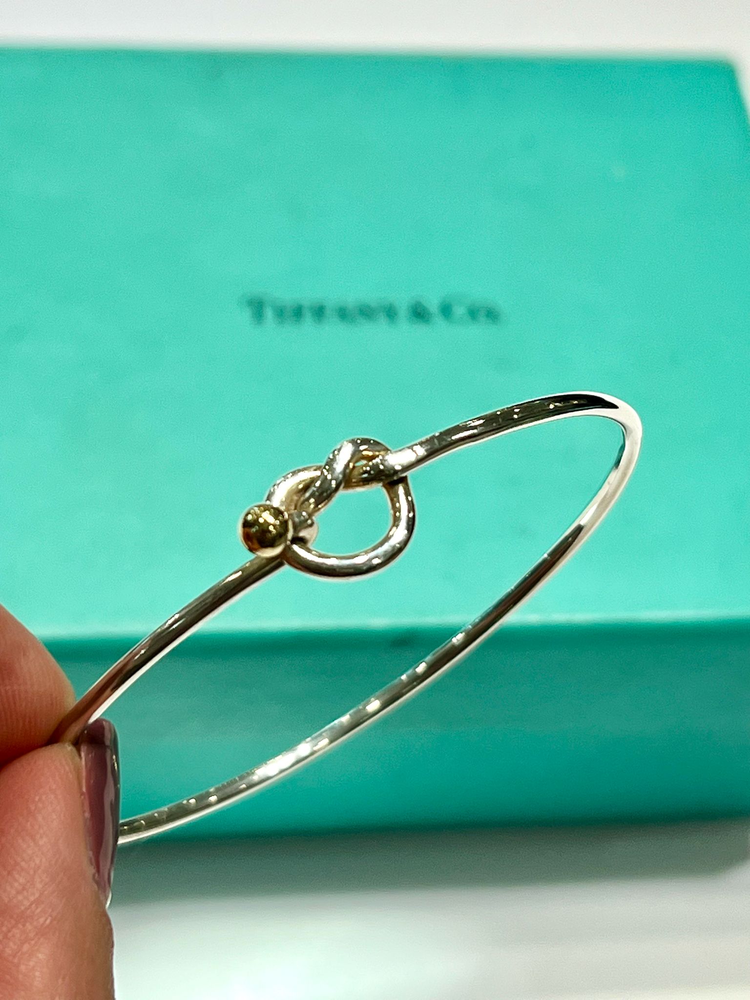 TIFFANY & CO. LOVE KNOT HOOK & EYE BRACELET