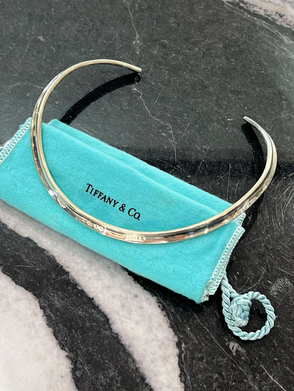 TIFFANY & CO. STERLING SILVER 1837 COLLAR CHOKER NECKLACE