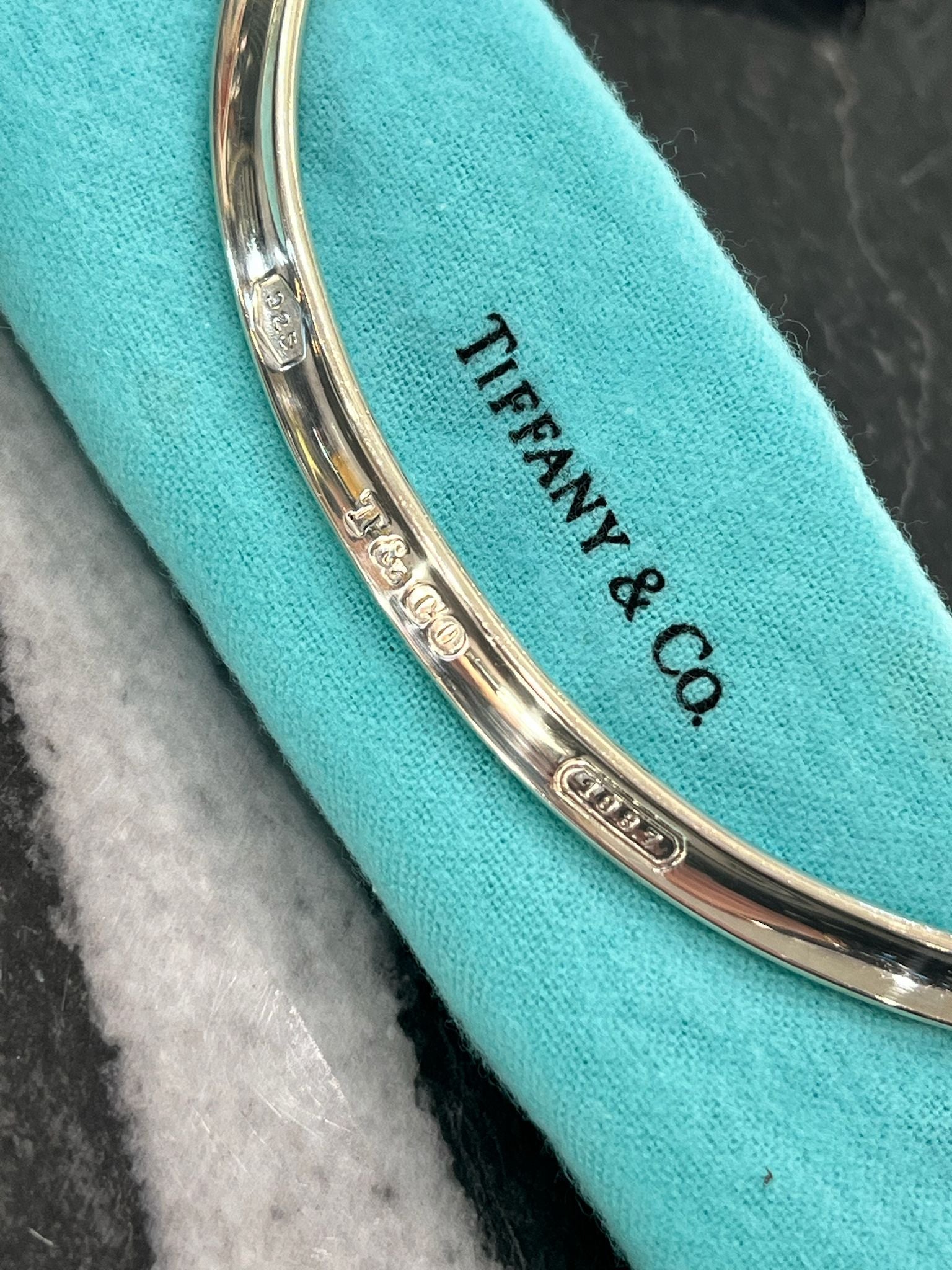 TIFFANY & CO. STERLING SILVER 1837 COLLAR CHOKER NECKLACE