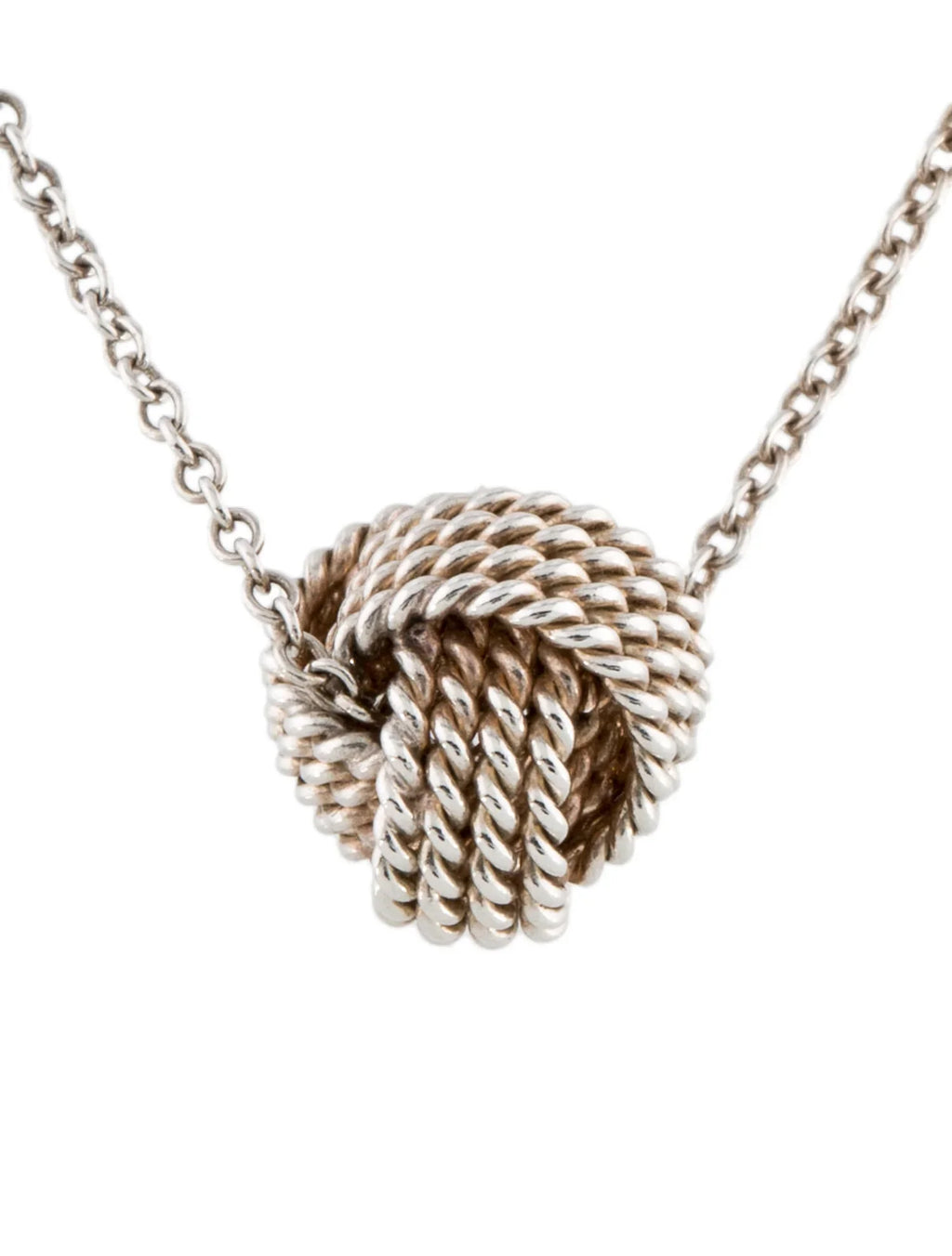TIFFANY & CO. STERLING SILVER KNOT PENDANT