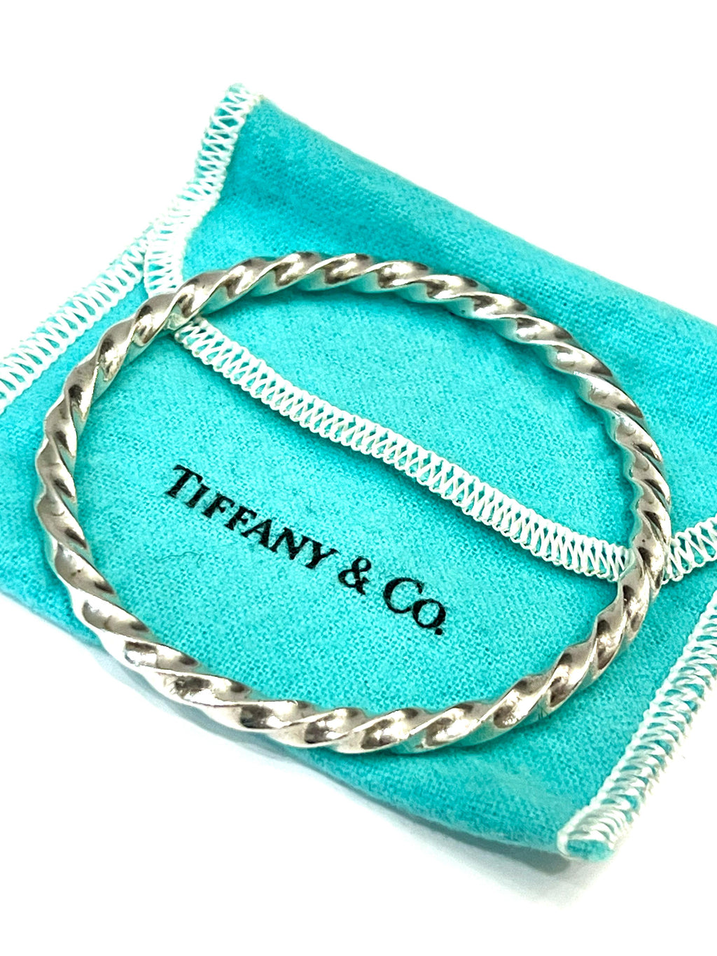 TIFFANY & CO. TWIST BANGLE BRACELET