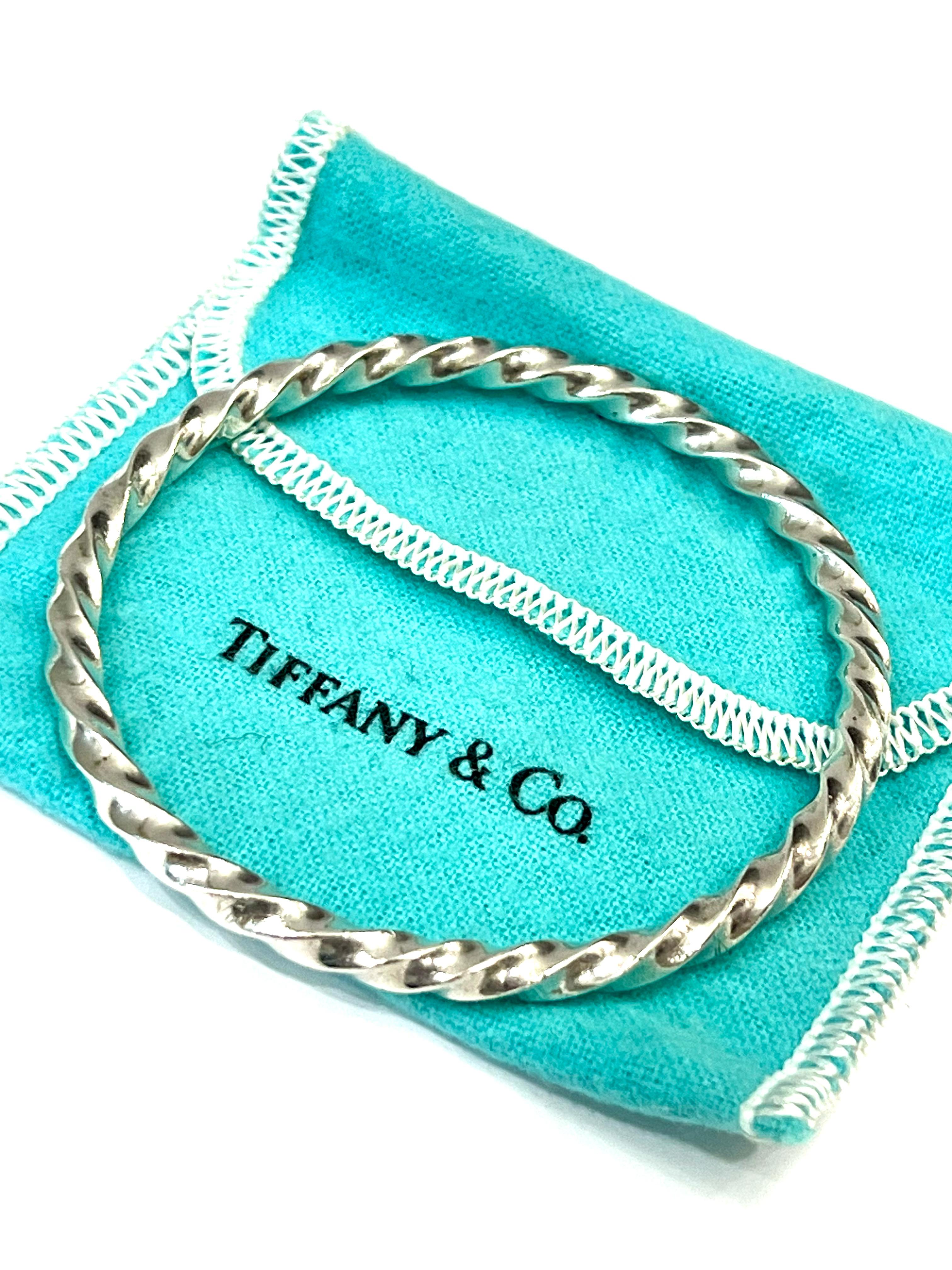 TIFFANY & CO. TWIST BANGLE BRACELET