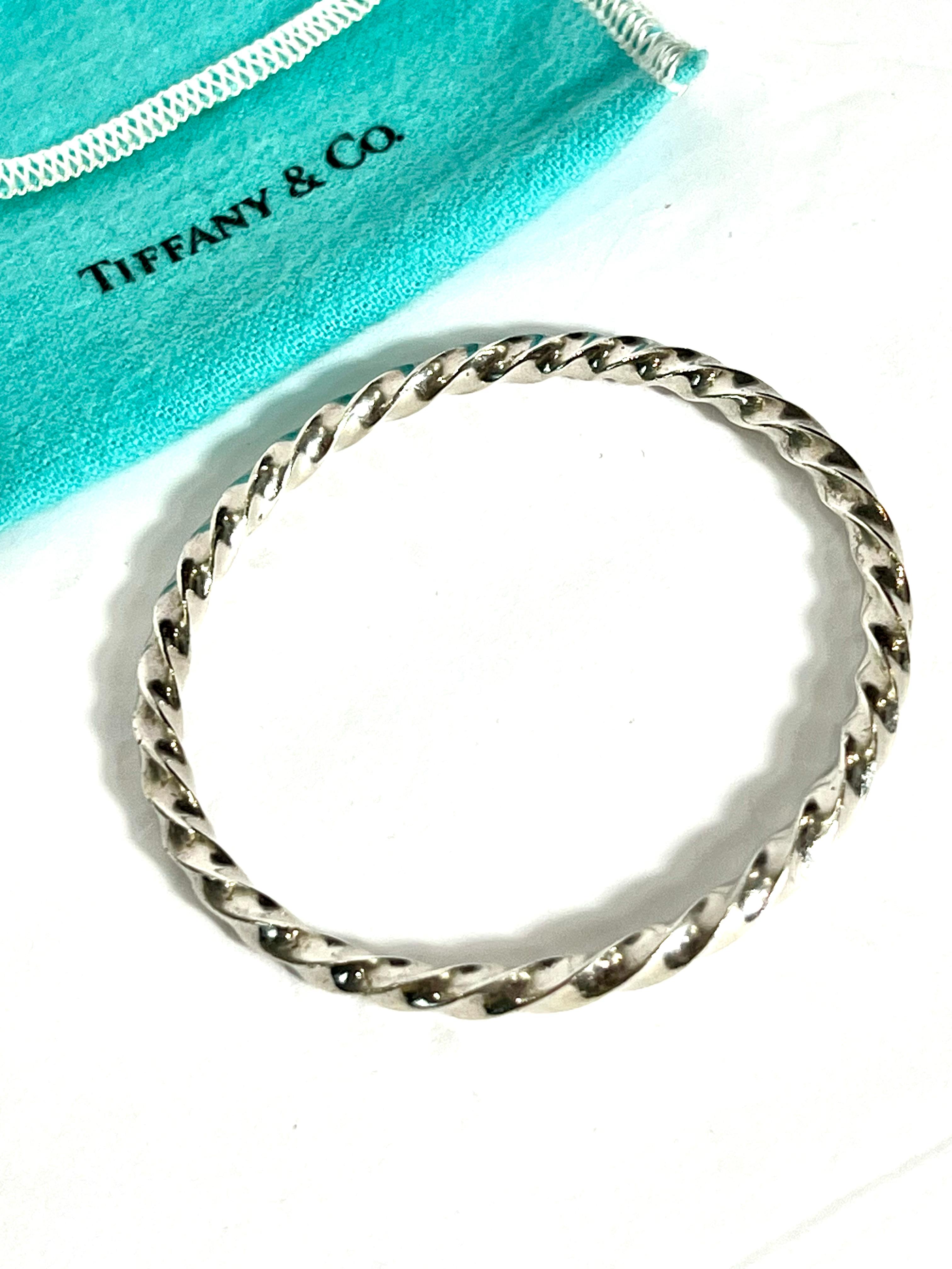 TIFFANY & CO. TWIST BANGLE BRACELET