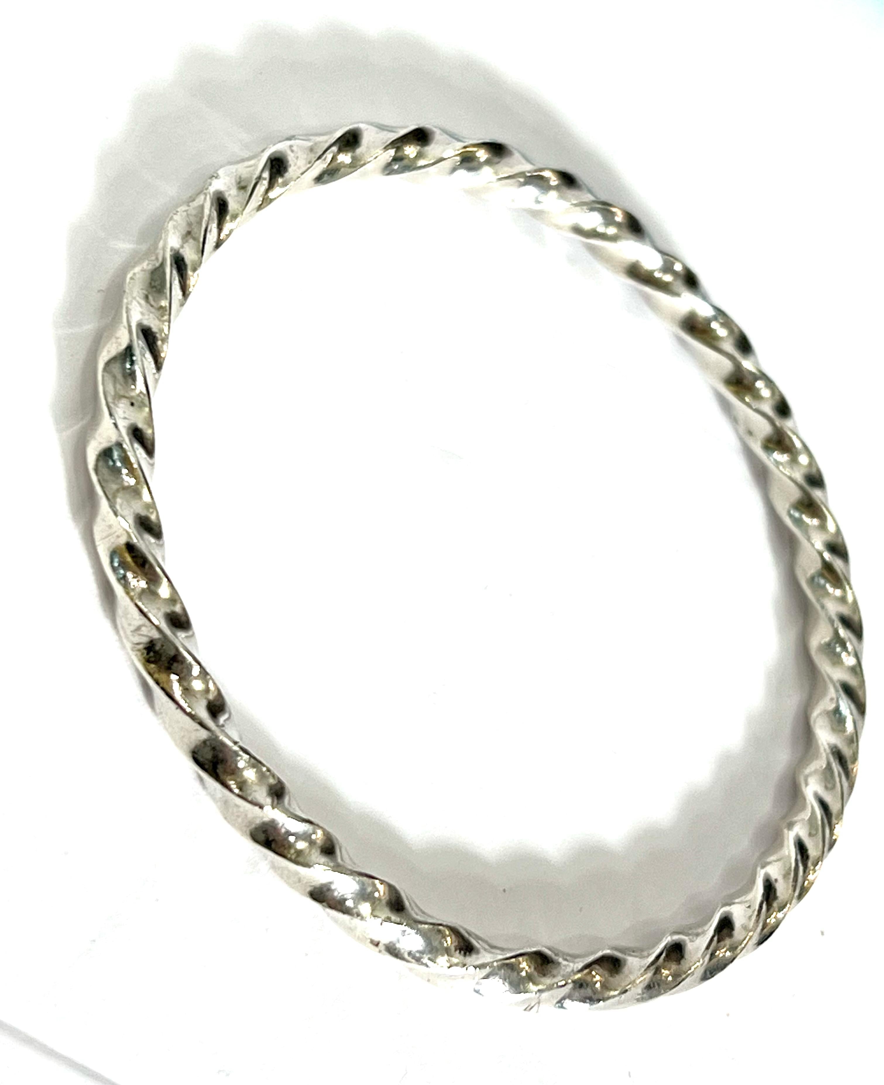 TIFFANY & CO. TWIST BANGLE BRACELET
