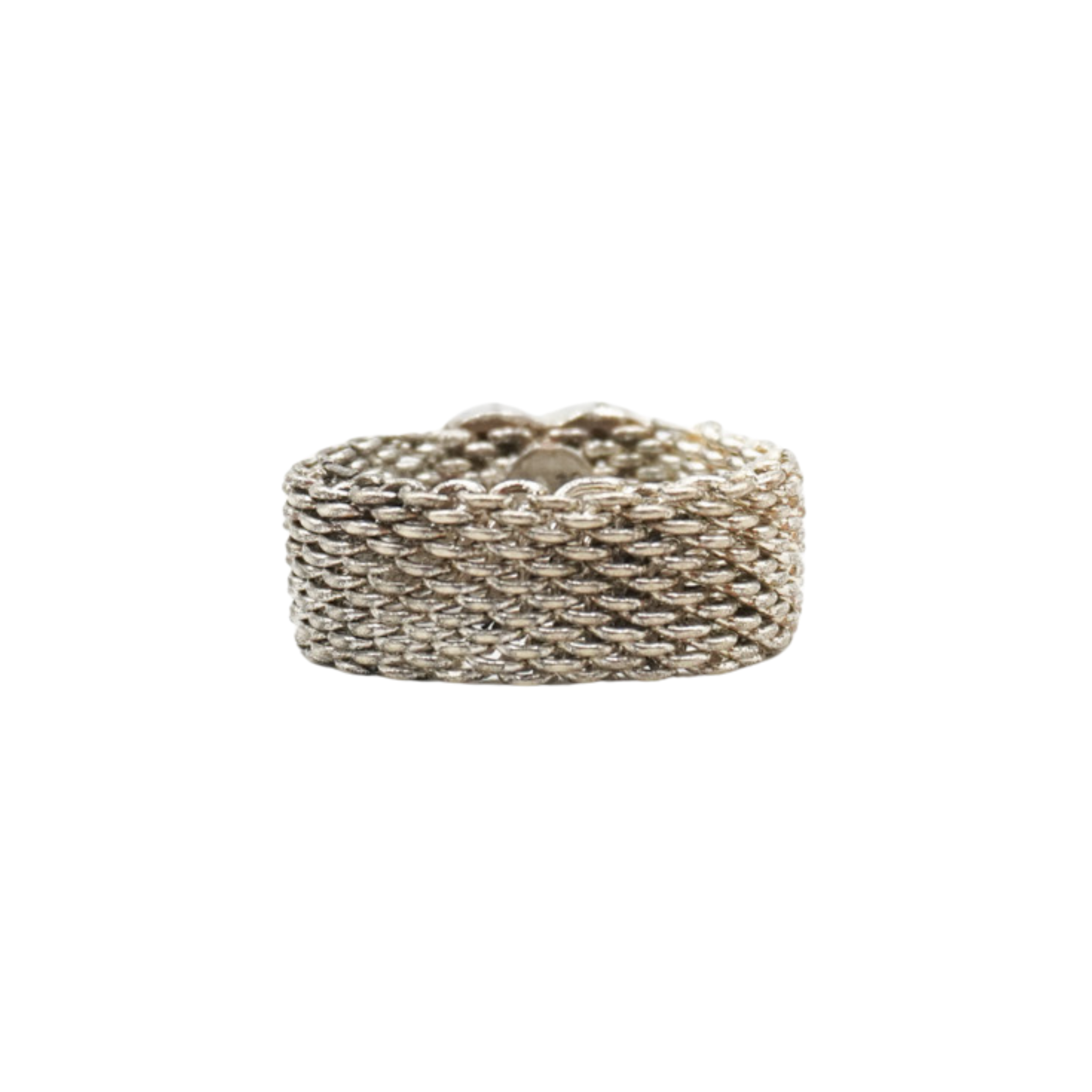 Tiffany & Co. Somerset Mesh Heart Ring - 7