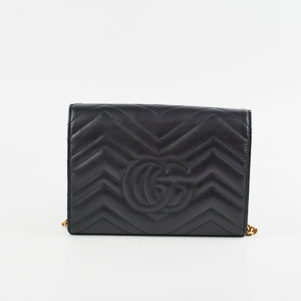 Gucci Marmont Wallet on Chain WOC Black