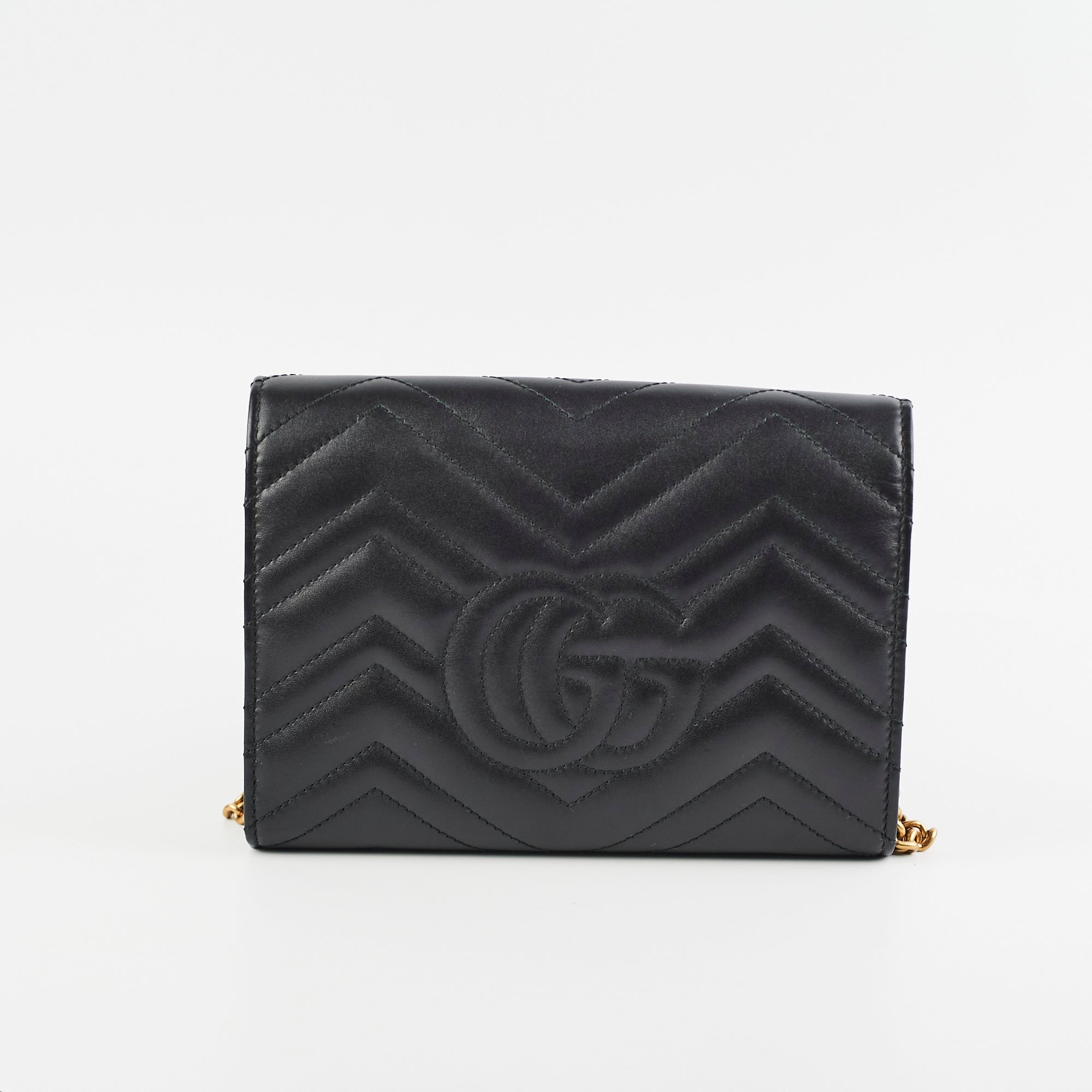 Gucci Marmont Wallet on Chain WOC Black