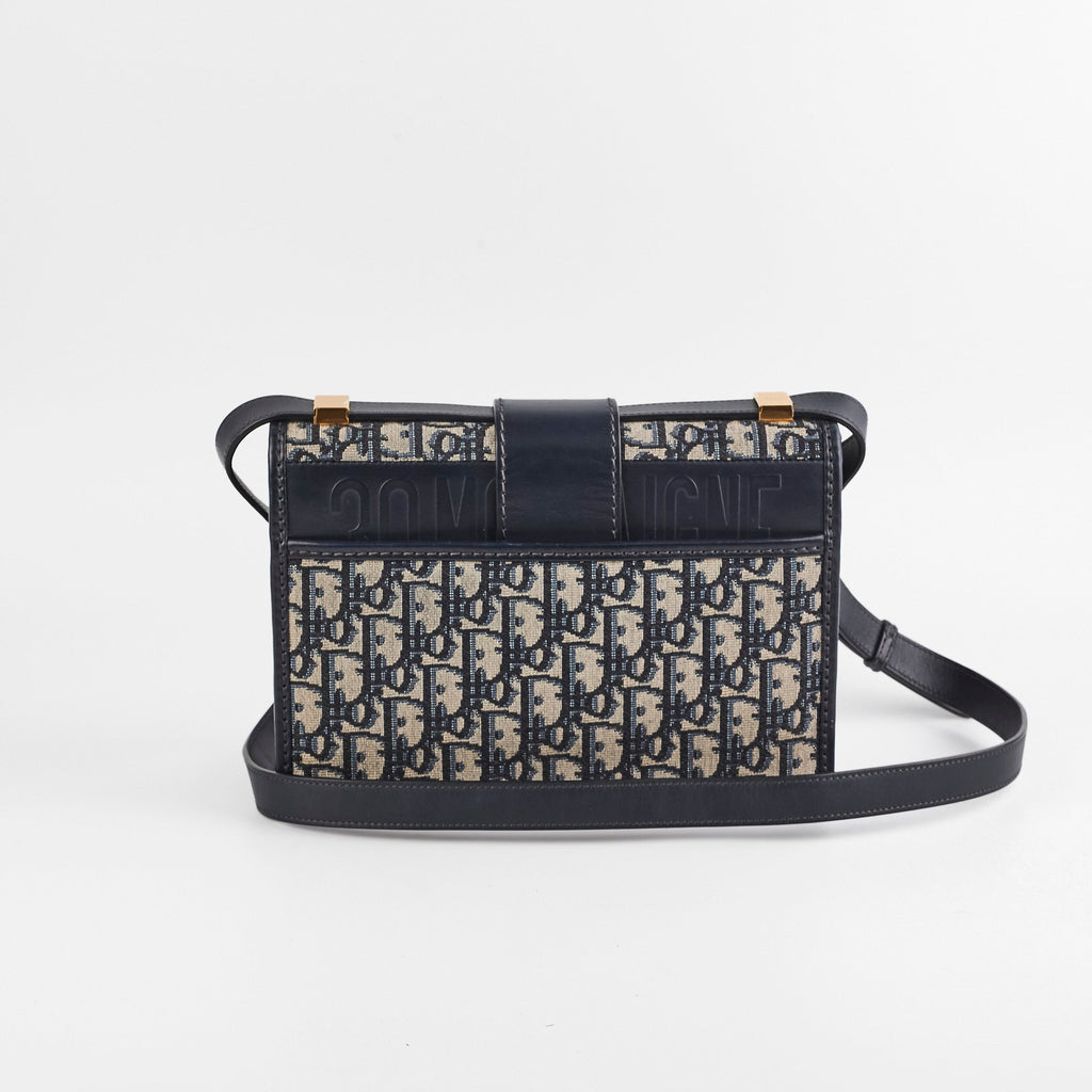 Christian Dior 30 Montaigne Navy Oblique