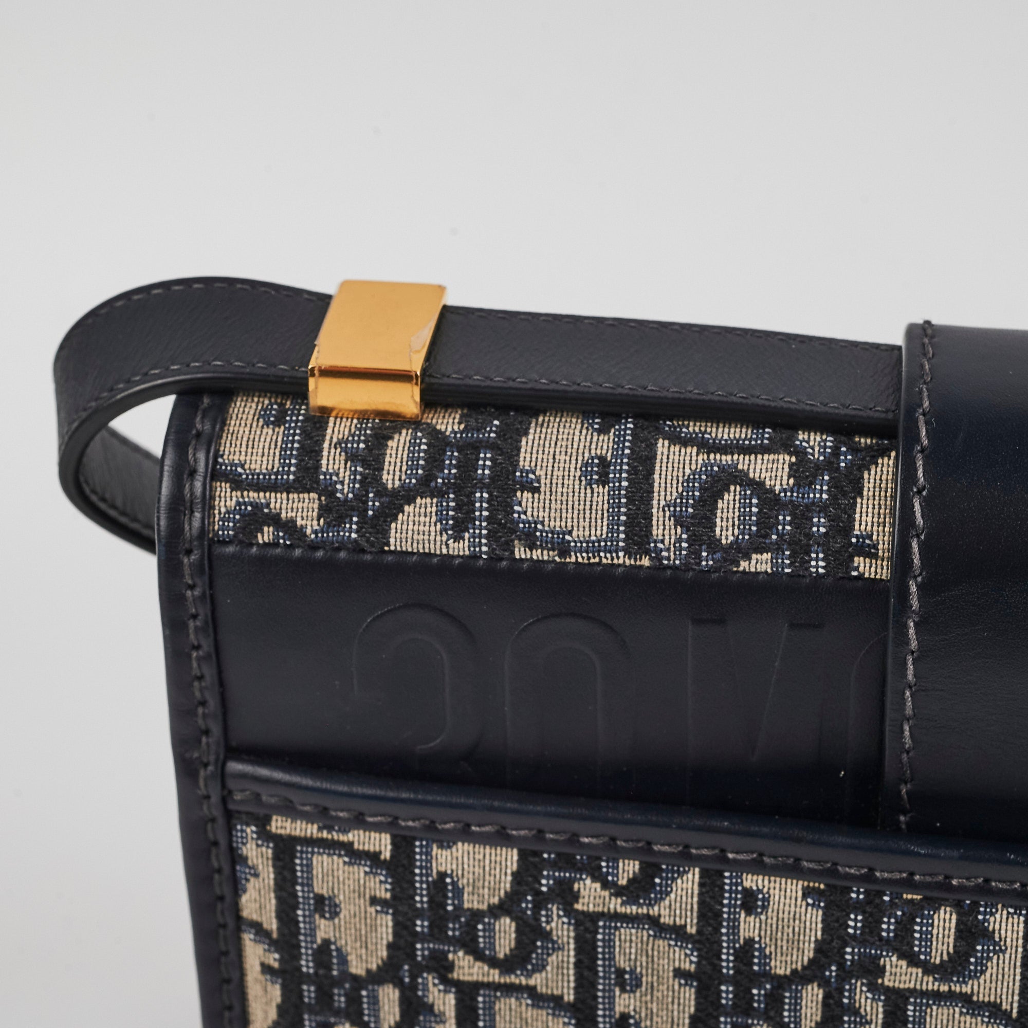 Christian Dior 30 Montaigne Navy Oblique