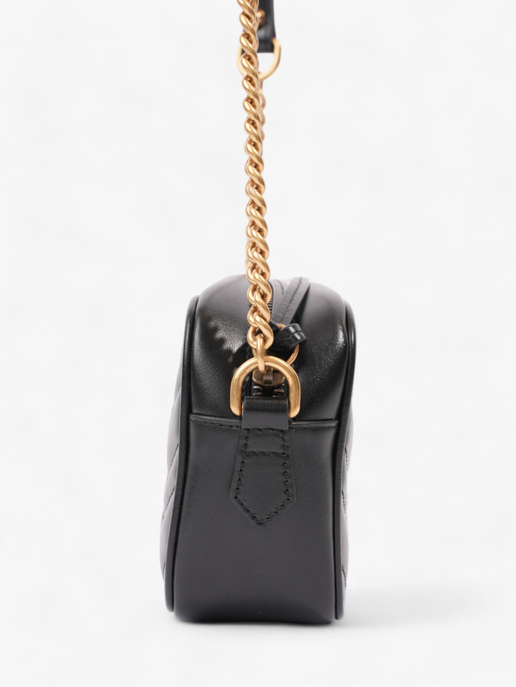 Gucci GG Marmont Black Matelasse Leather Mini