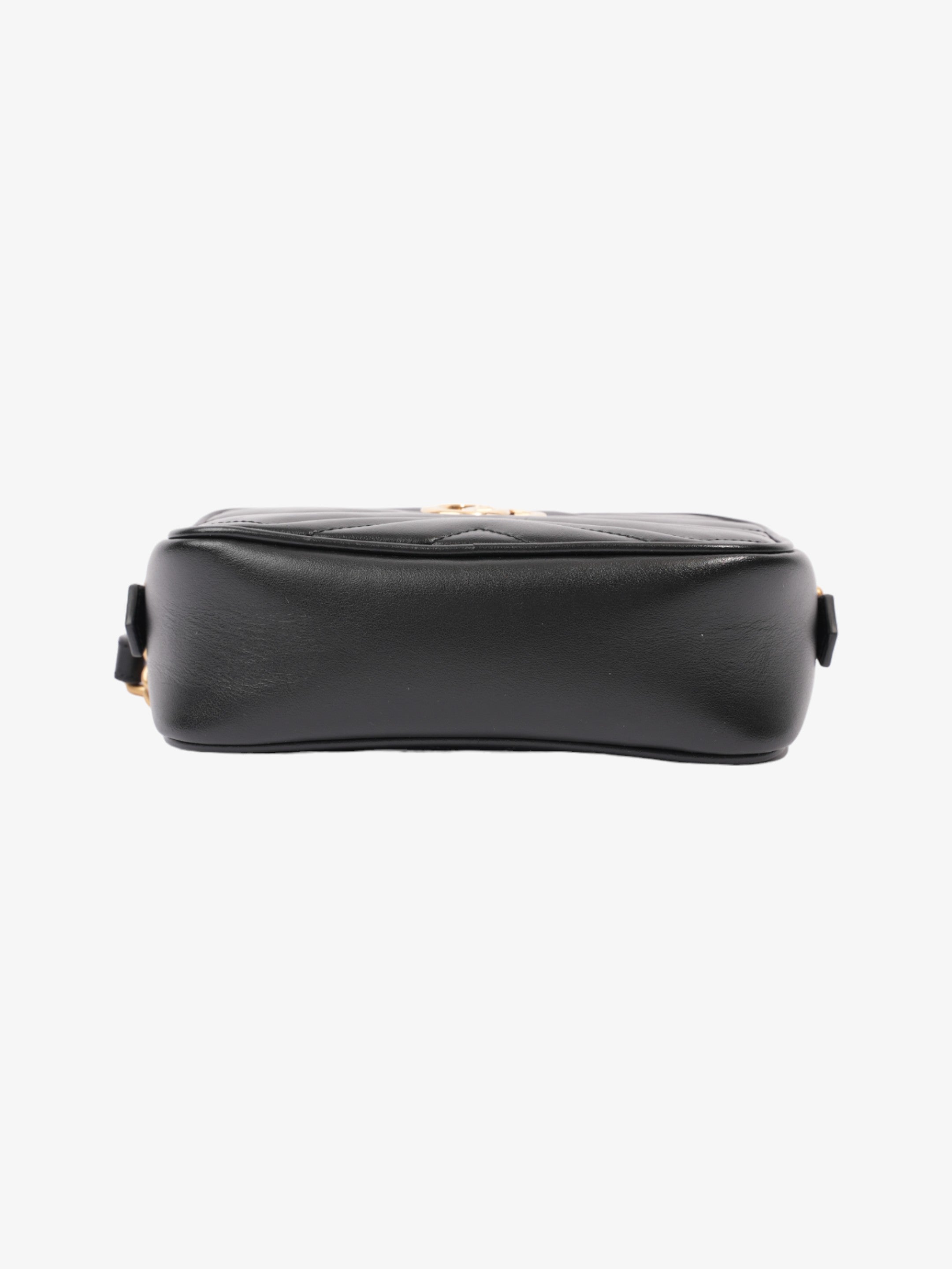 Gucci GG Marmont Black Matelasse Leather Mini
