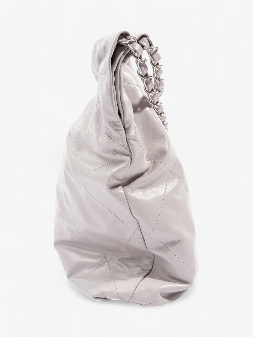 Chanel 22 Grey Calfskin Leather Medium