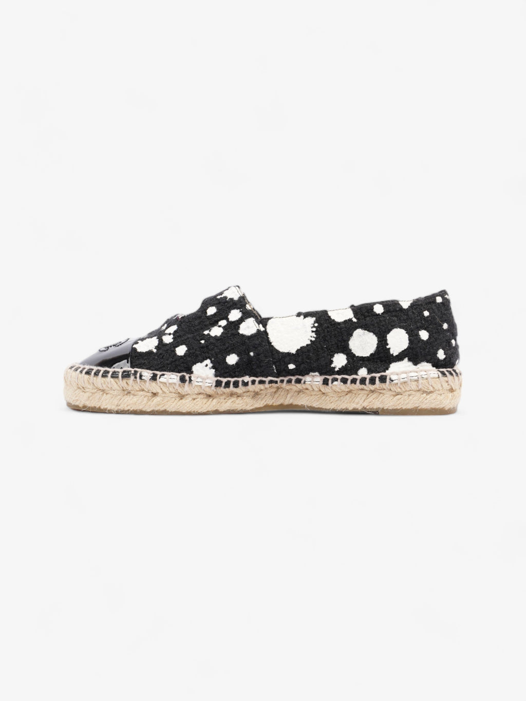 Chanel Espadrilles Black / White Cotton EU 38 UK 5