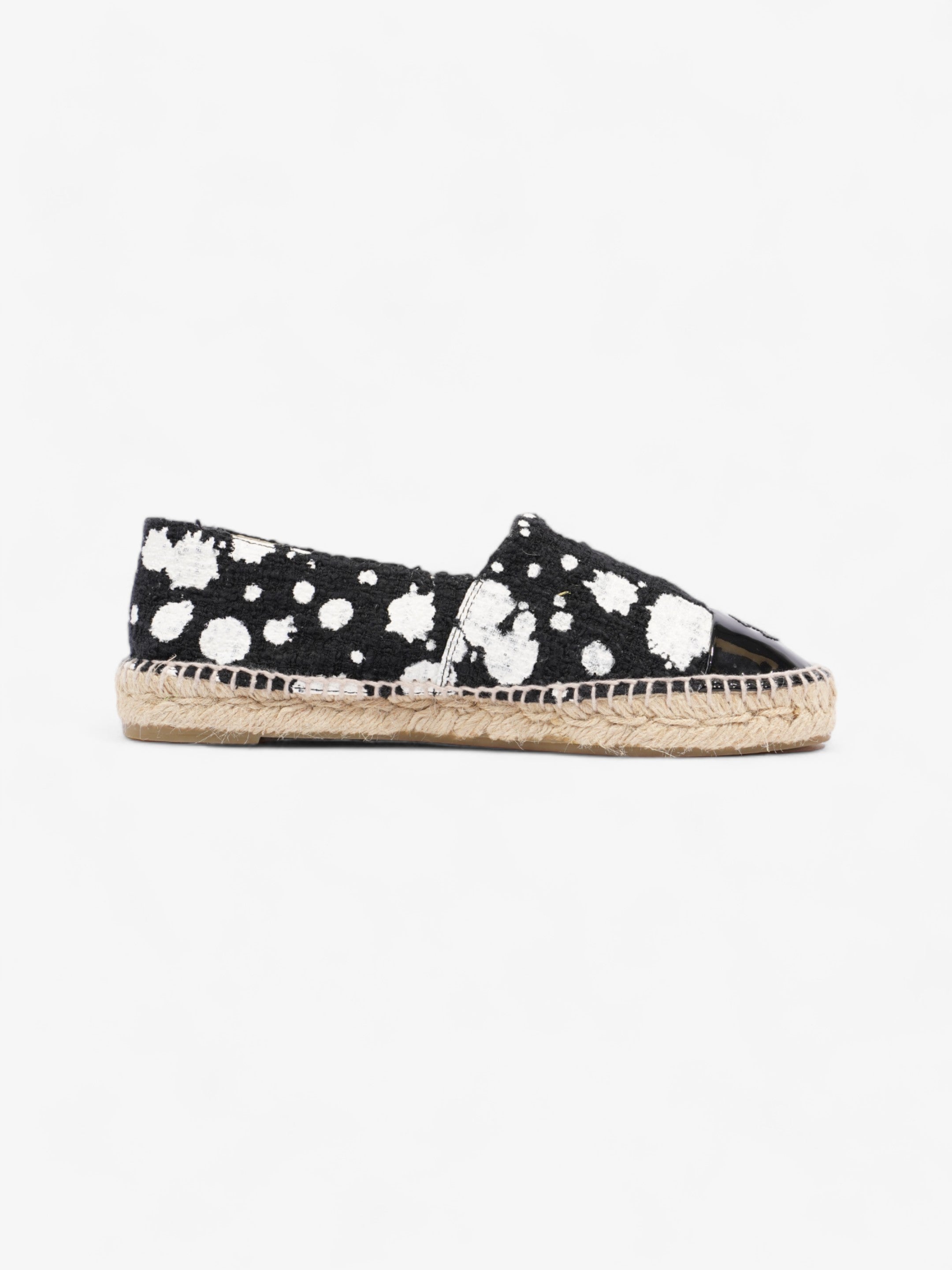 Chanel Espadrilles Black / White Cotton EU 38 UK 5