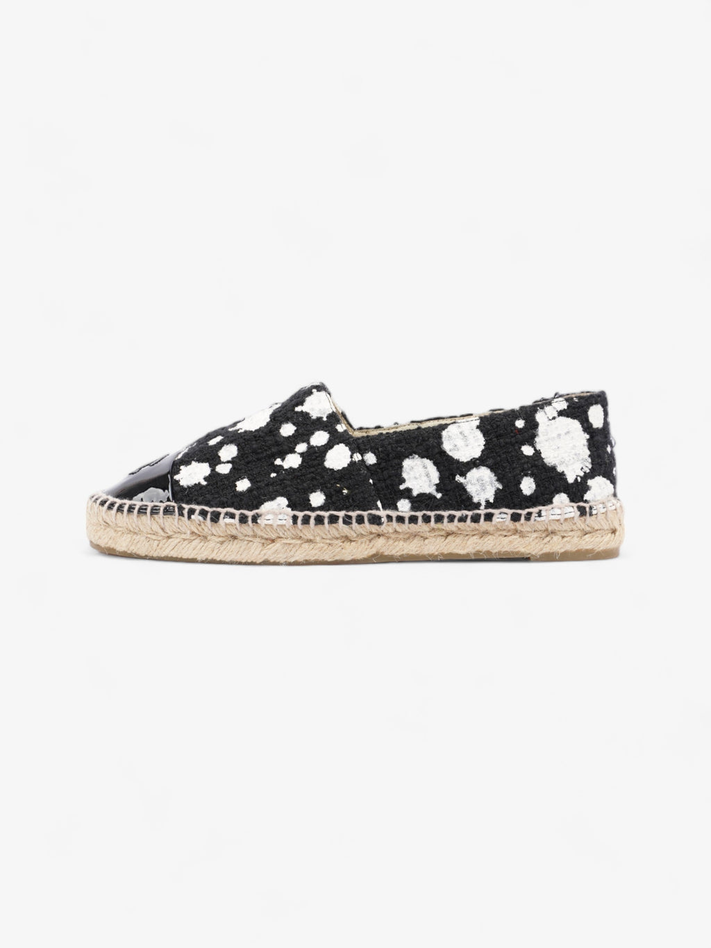 Chanel Espadrilles Black / White Cotton EU 38 UK 5