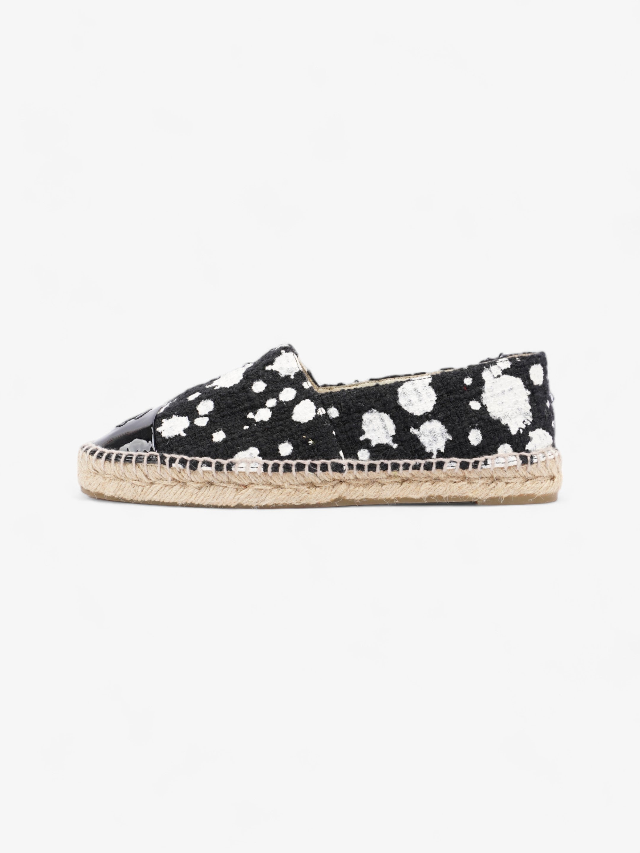 Chanel Espadrilles Black / White Cotton EU 38 UK 5