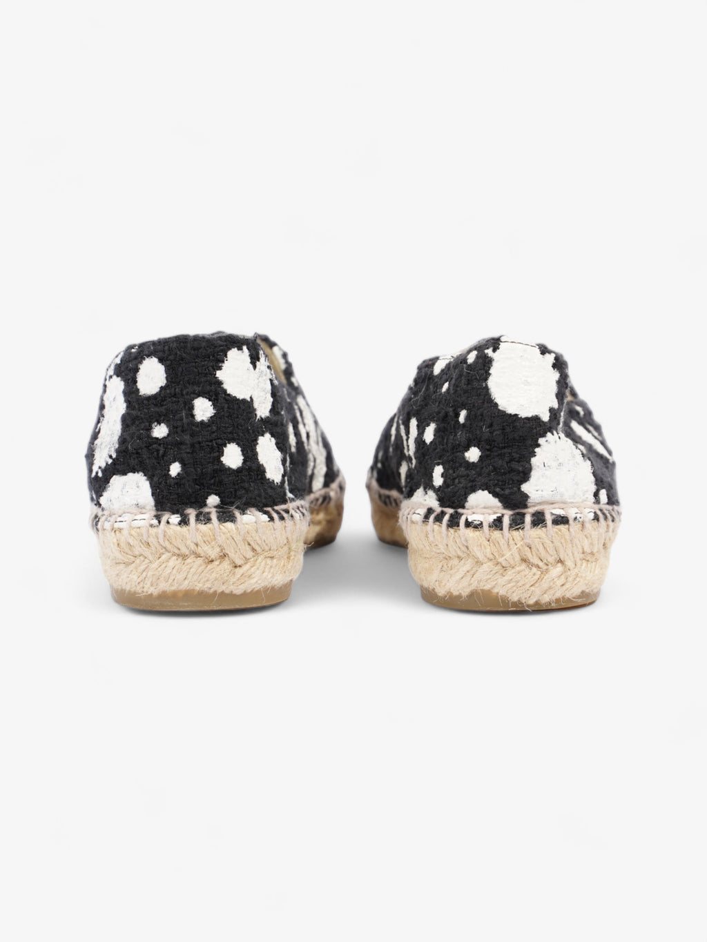 Chanel Espadrilles Black / White Cotton EU 38 UK 5