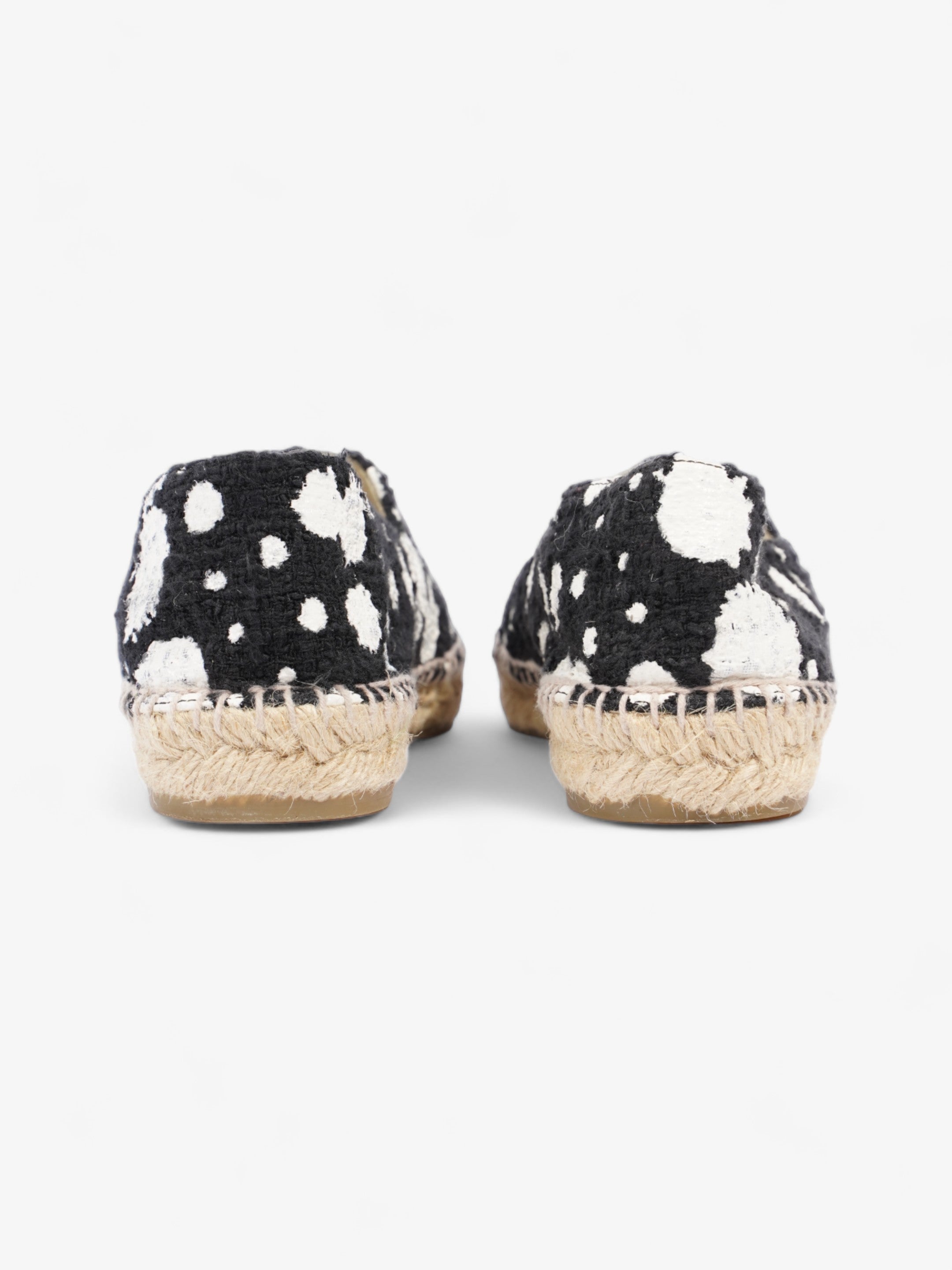 Chanel Espadrilles Black / White Cotton EU 38 UK 5